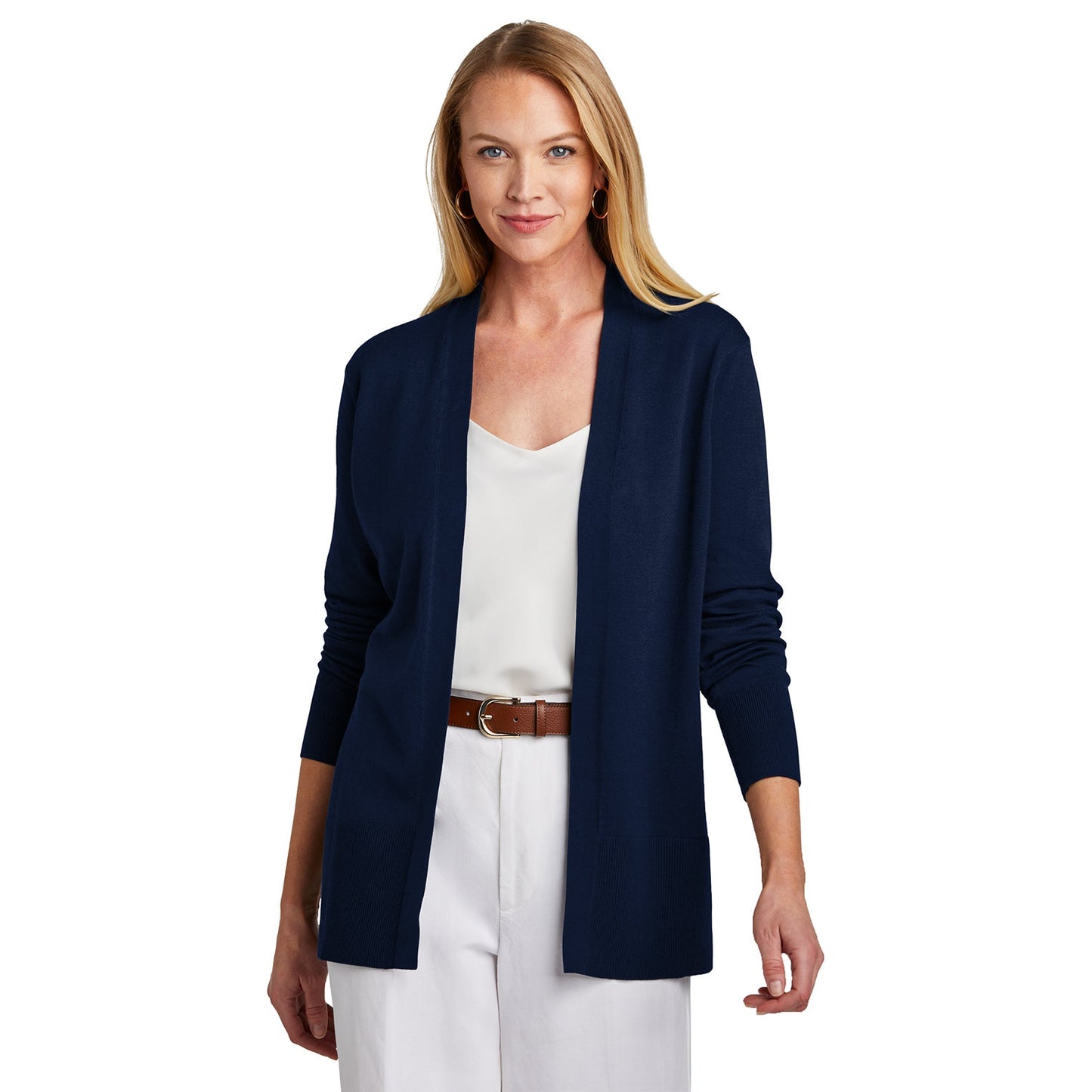 Deep Black Cardigan - Brooks Brothers - Cotton Stretch