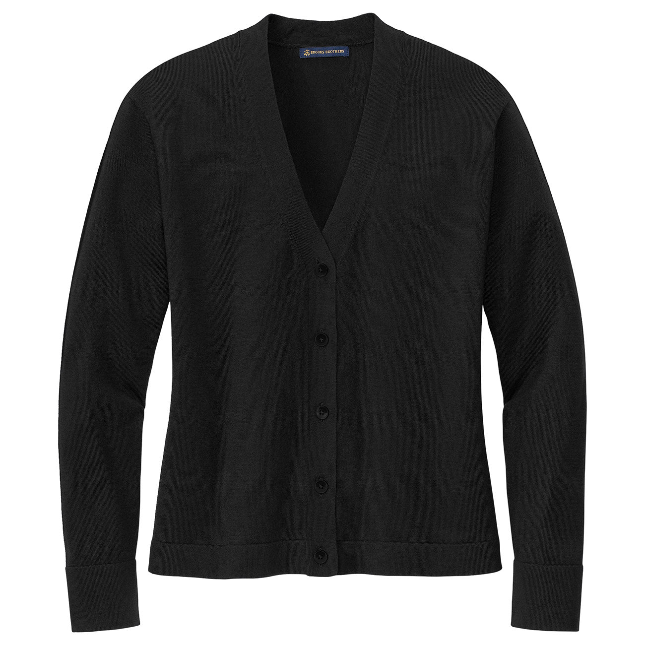 Deep Black Cardigans - Brooks Brothers - Cotton Blend