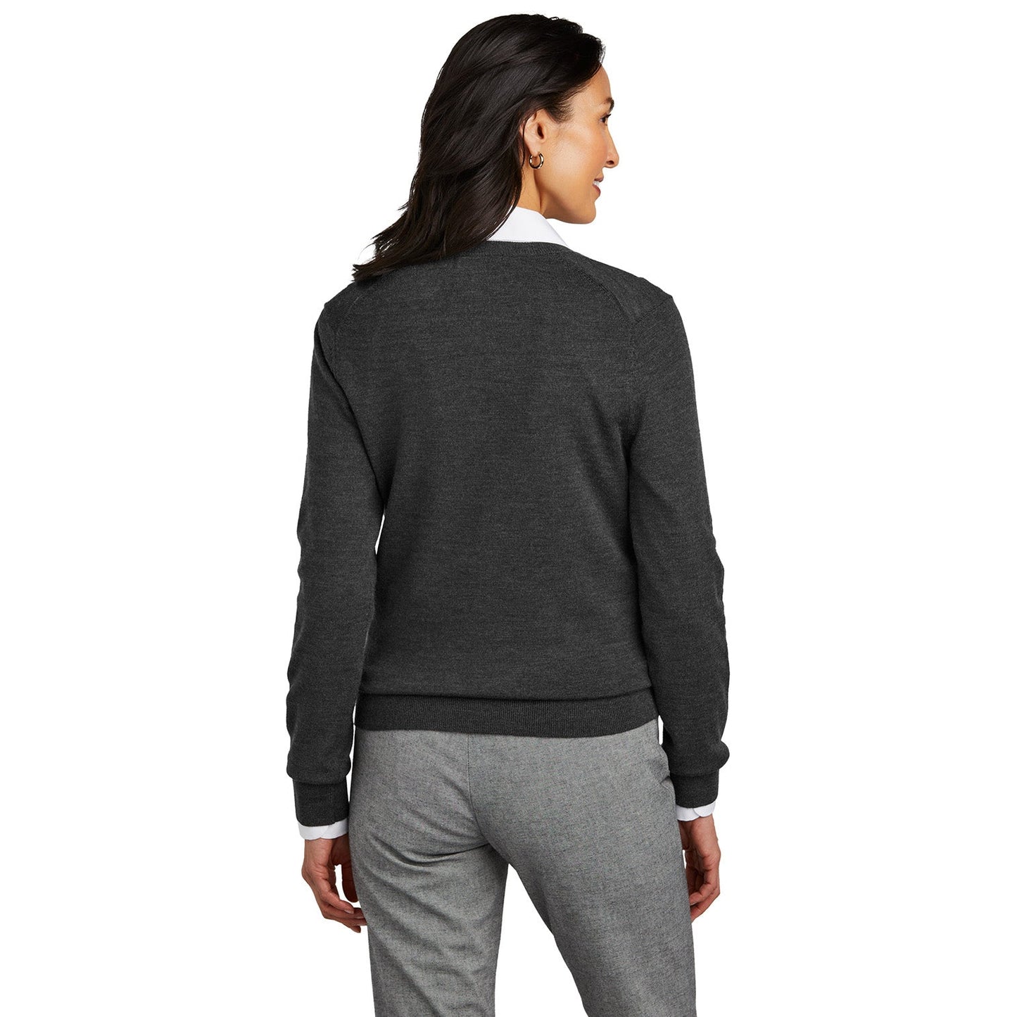 Deep Black Sweater - Brooks Brothers - V-Neck Design