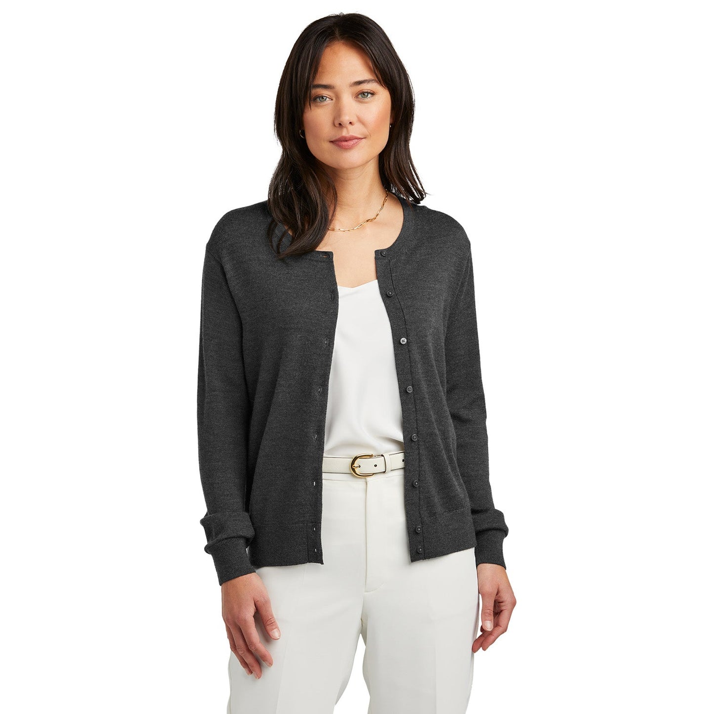 Deep Black Cardigans - Brooks Brothers - Washable Merino