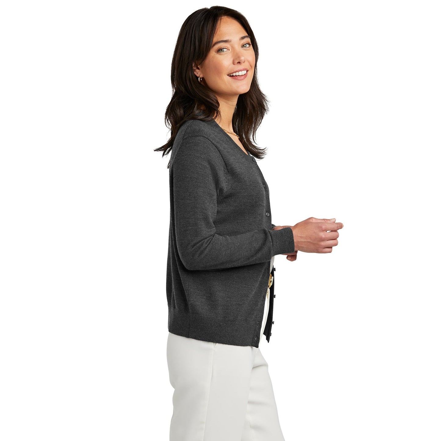 Deep Black Cardigans - Brooks Brothers - Washable Merino