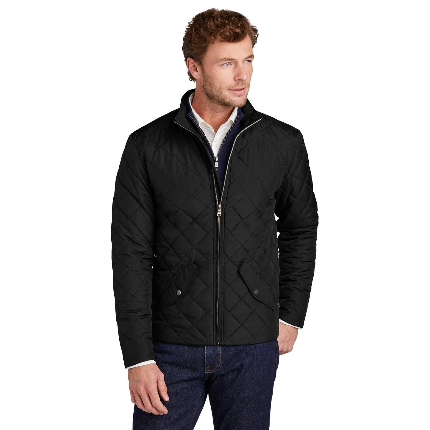 Deep Black Jacket - Brooks Brothers - Quilted Design