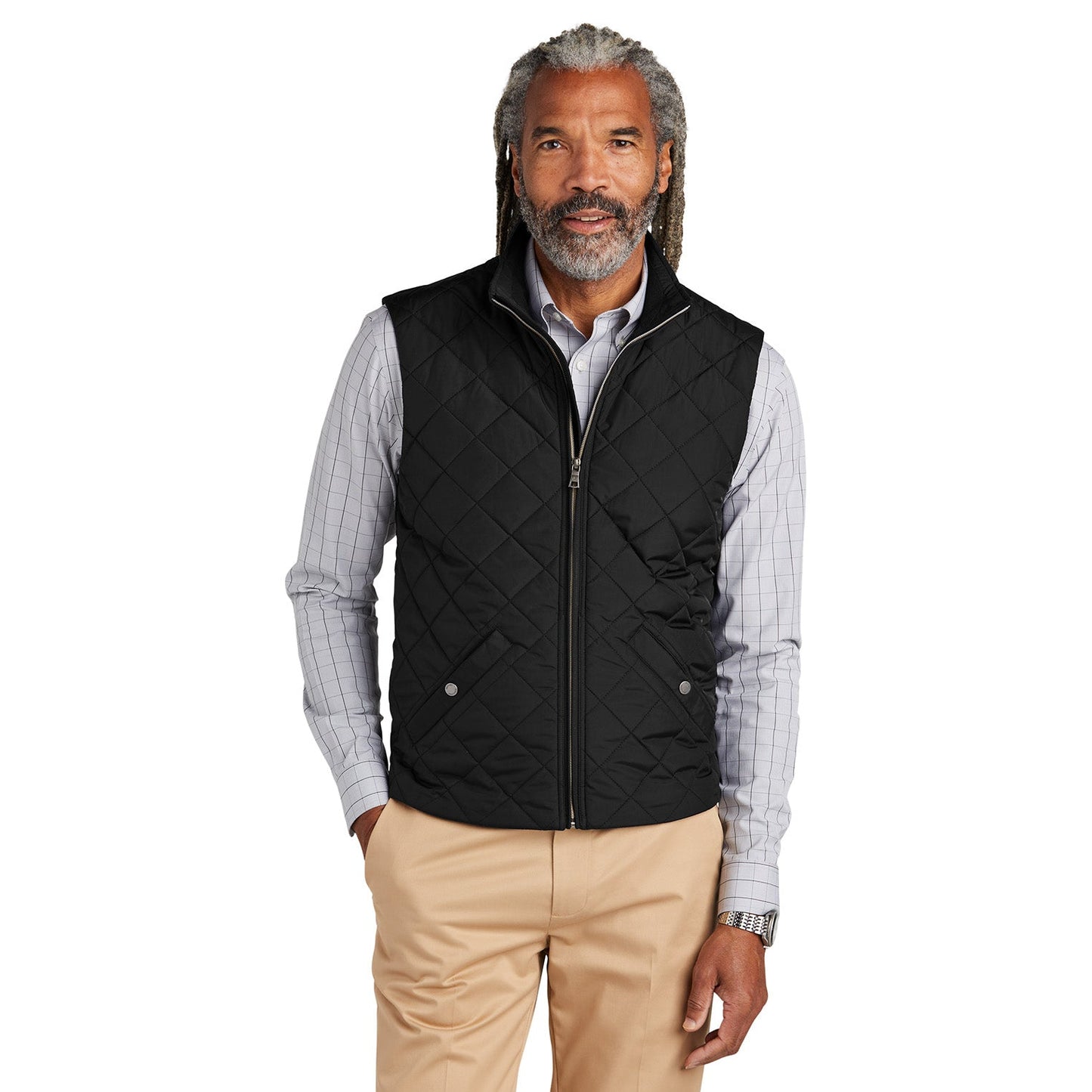 Deep Black Vests - Brooks Brothers - Quilted Style