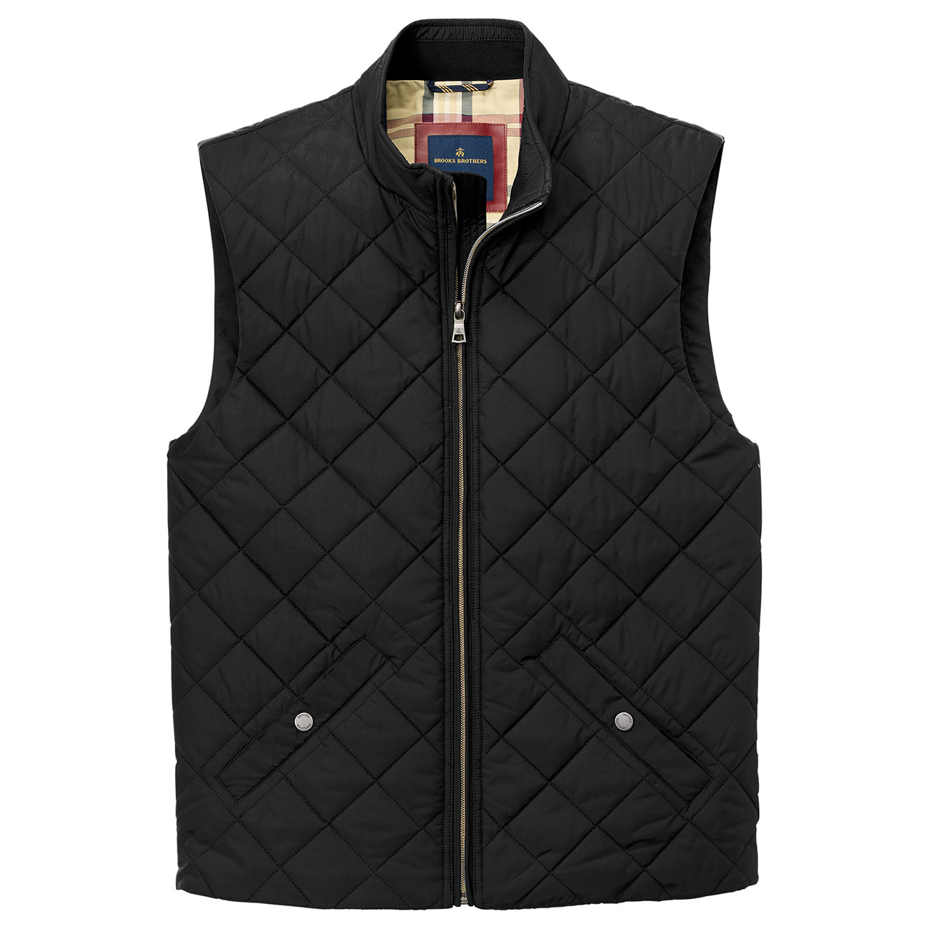 Deep Black Vests - Brooks Brothers - Quilted Style