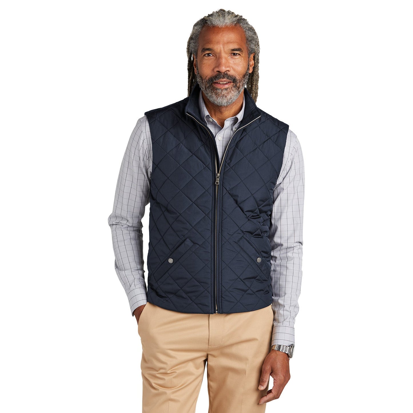 Deep Black Vests - Brooks Brothers - Quilted Style