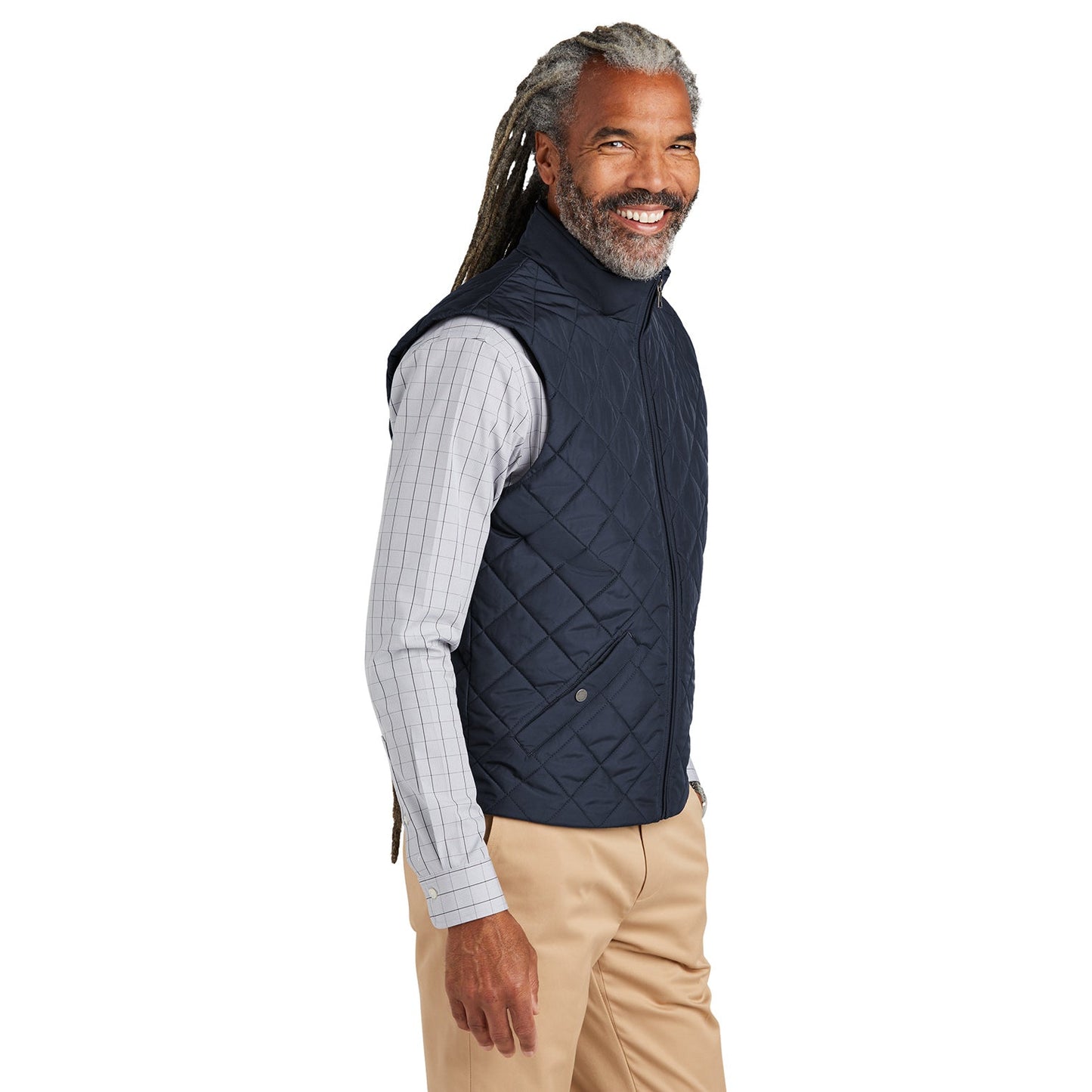 Deep Black Vests - Brooks Brothers - Quilted Style