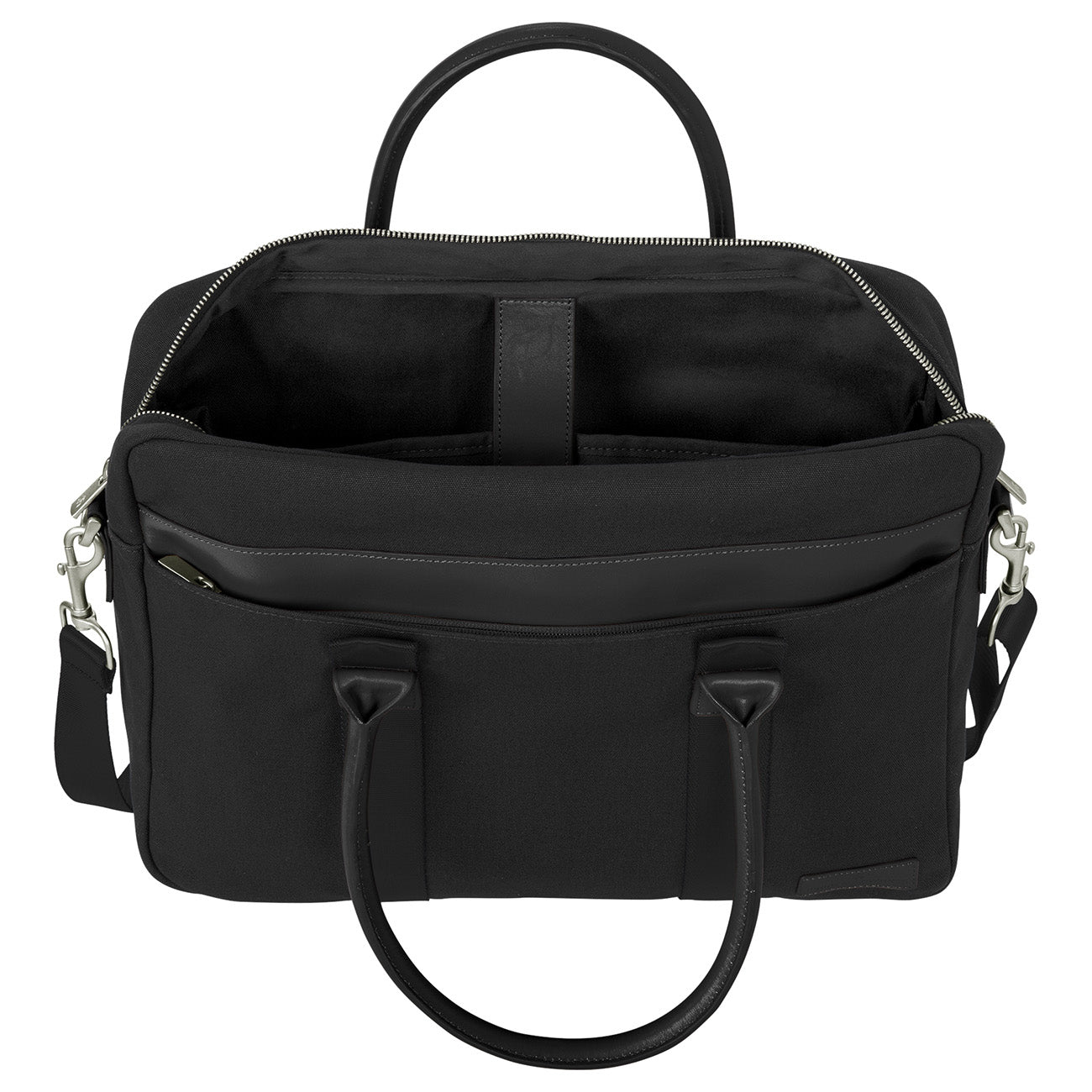 Black Briefcase - Brooks Brothers - Durable Canvas