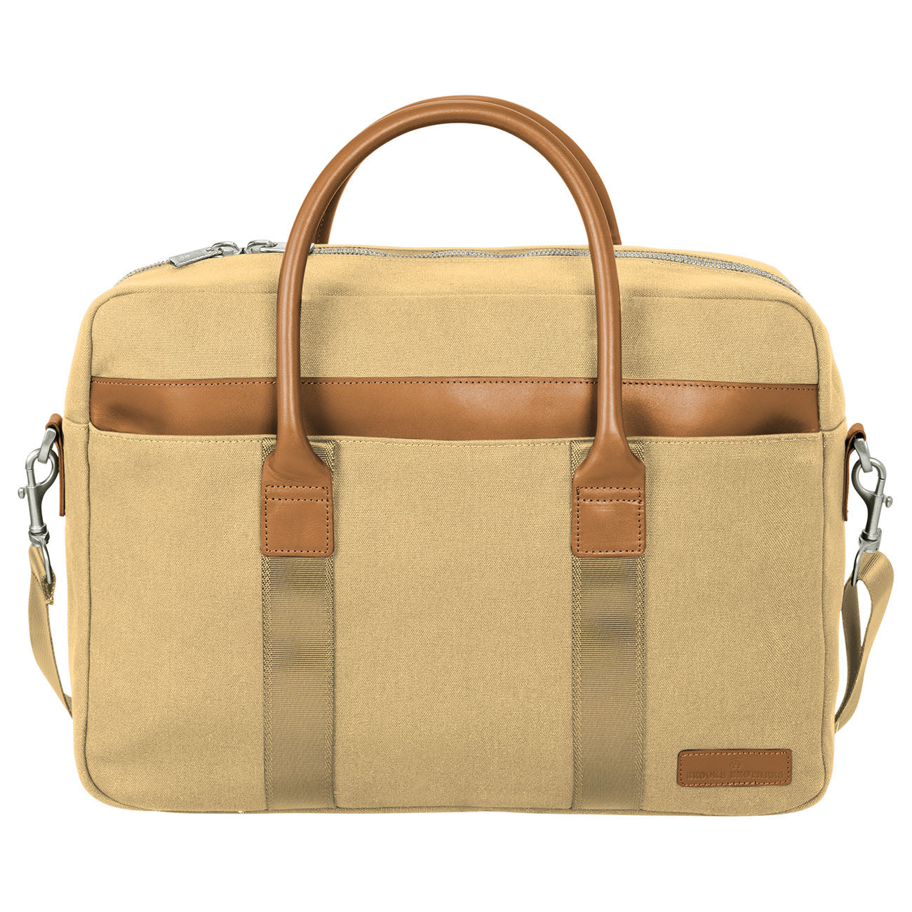 Black Briefcase - Brooks Brothers - Durable Canvas
