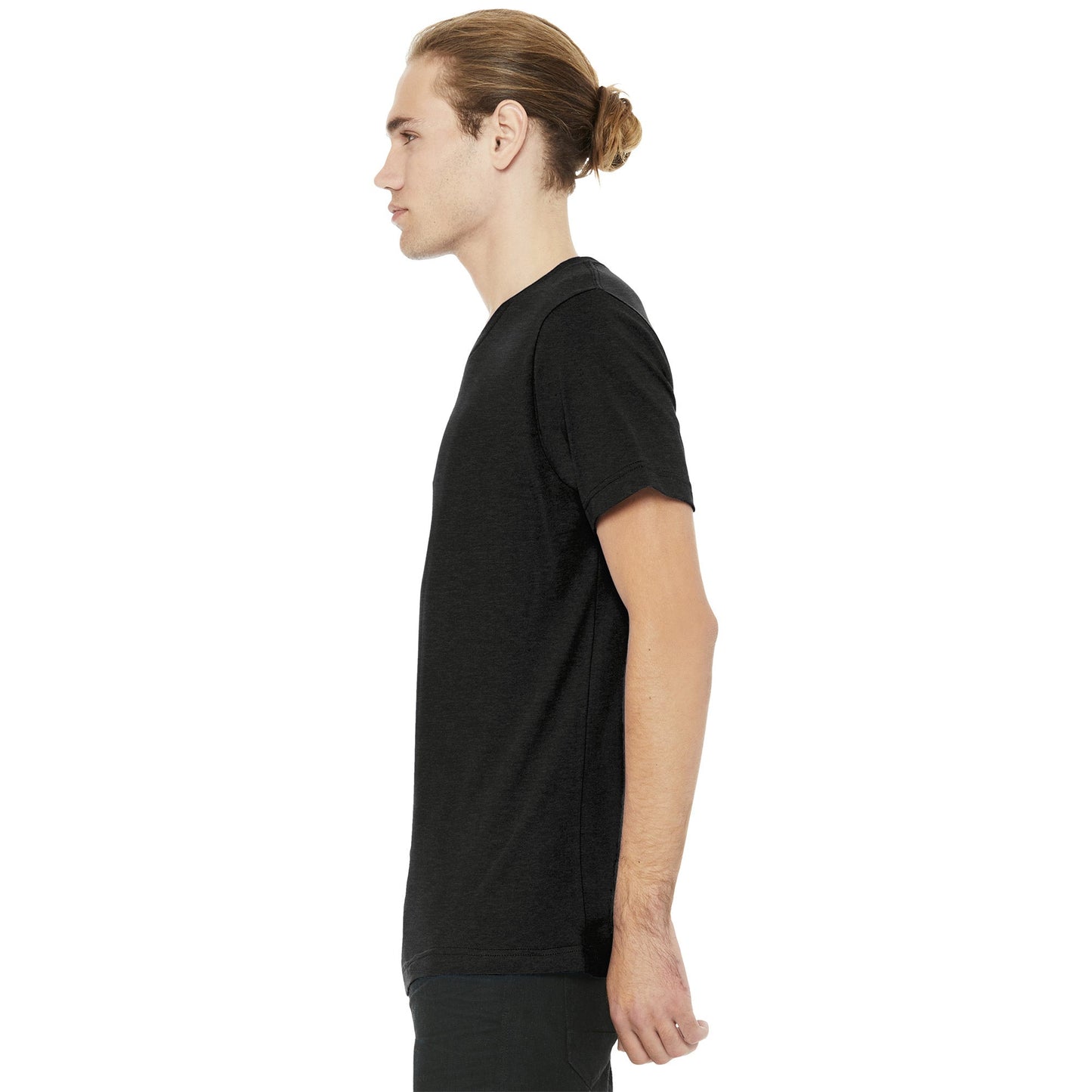 Black Heather T-Shirt - Bella + Canvas - Soft Cotton Blend