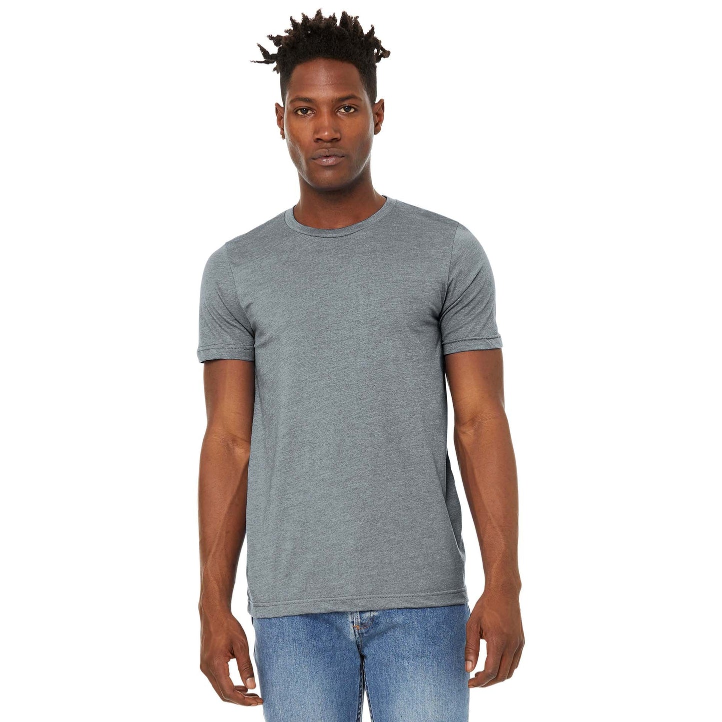 Black Heather T-Shirt - Bella + Canvas - Soft Fabric