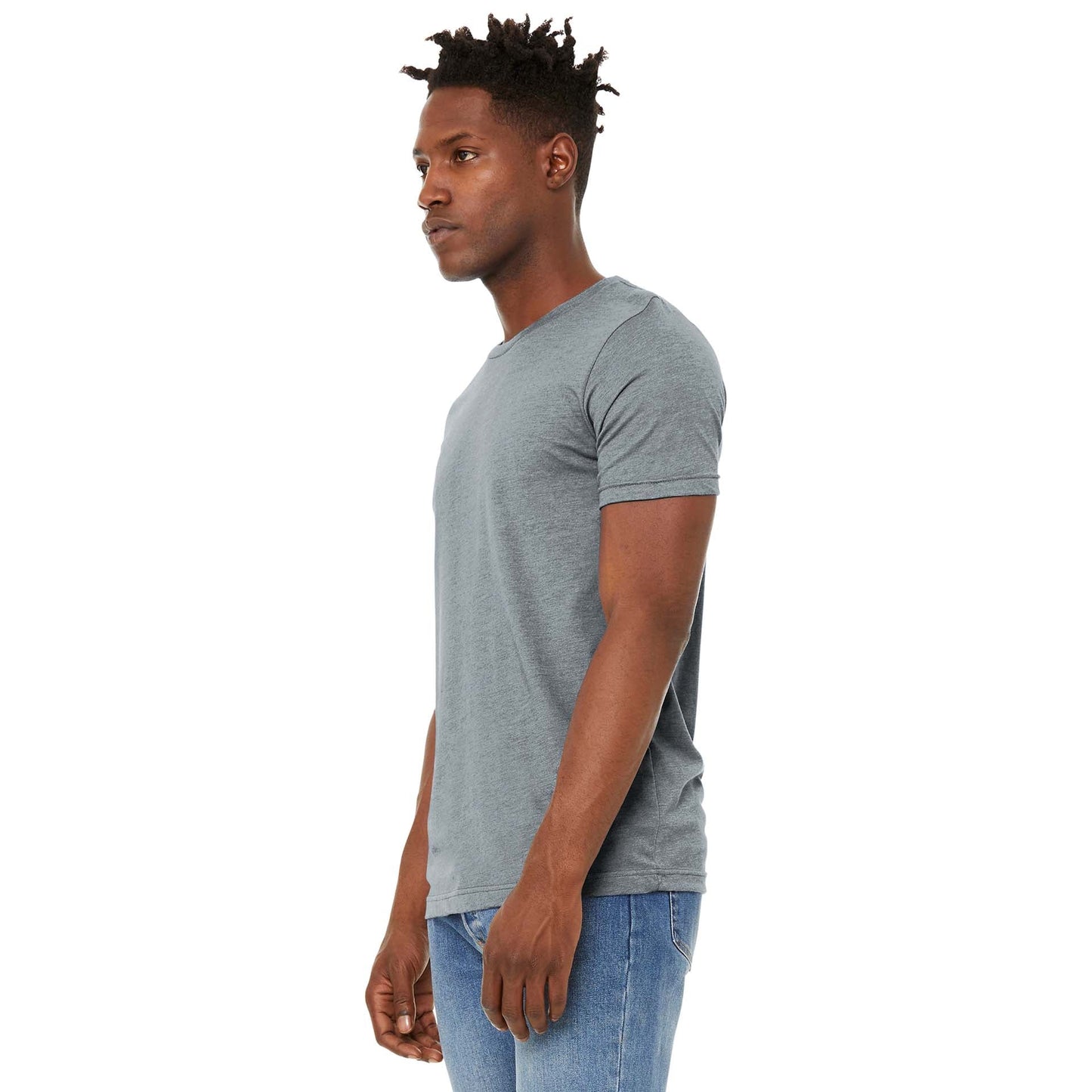 Black Heather T-Shirt - Bella + Canvas - Soft Fabric