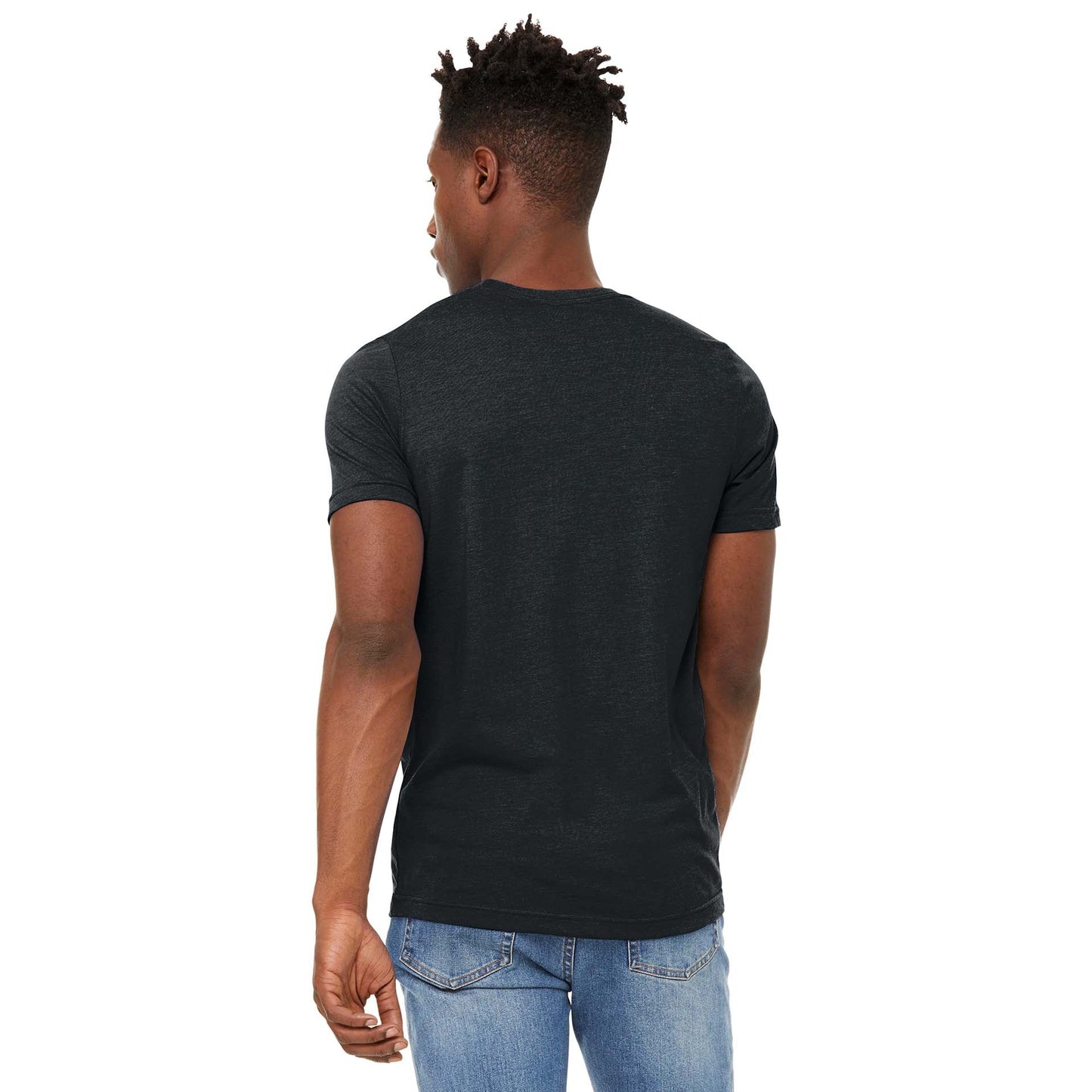 Black Heather T-Shirt - Bella + Canvas - Soft Fabric