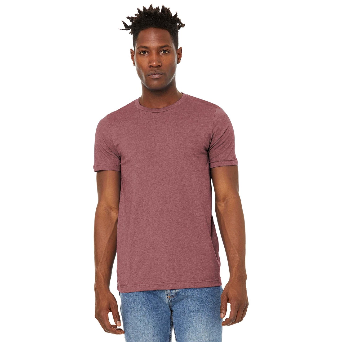 Black Heather T-Shirt - Bella + Canvas - Soft Fabric
