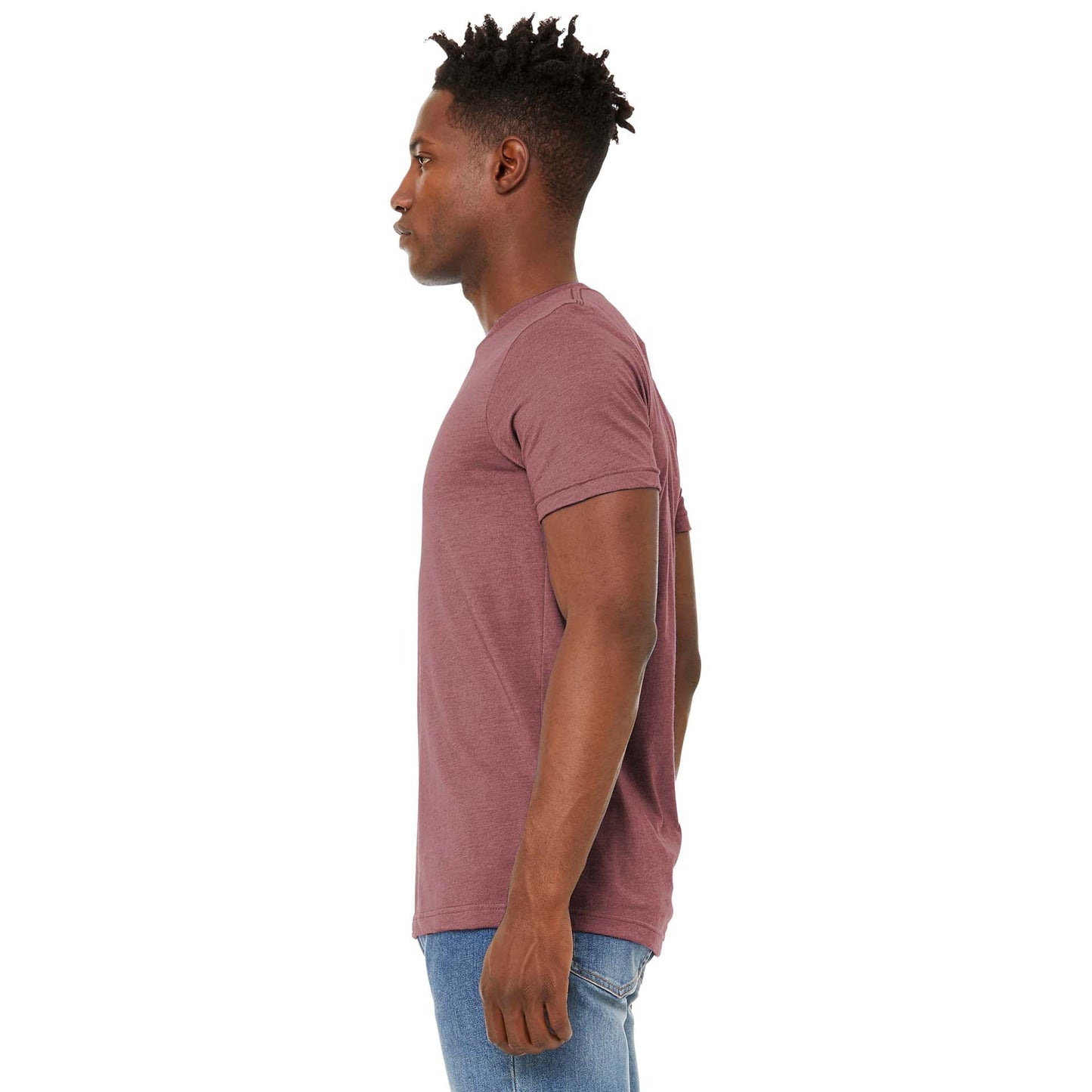 Black Heather T-Shirt - Bella + Canvas - Soft Fabric