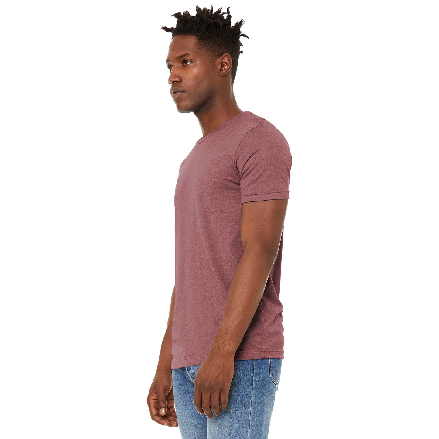 Black Heather T-Shirt - Bella + Canvas - Soft Fabric