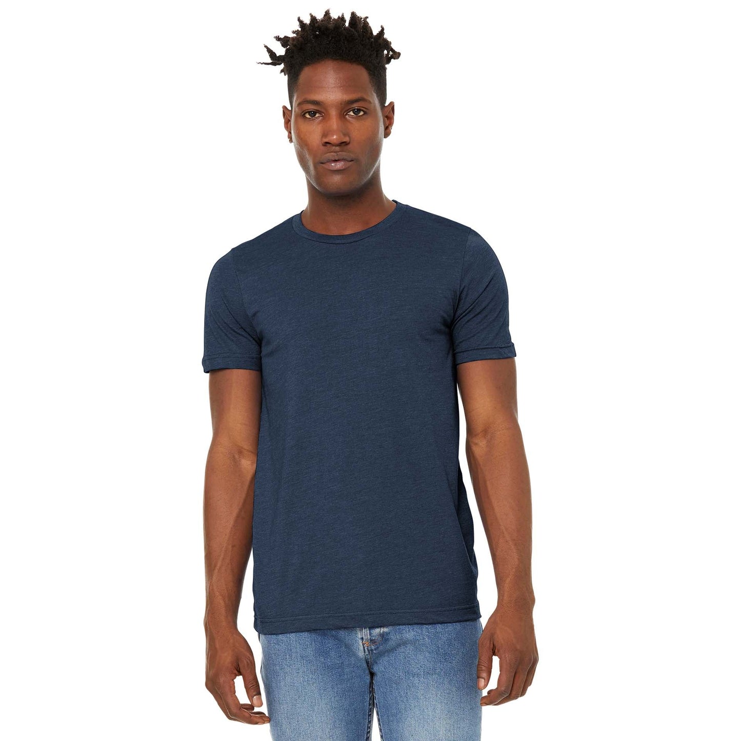 Black Heather T-Shirt - Bella + Canvas - Soft Fabric