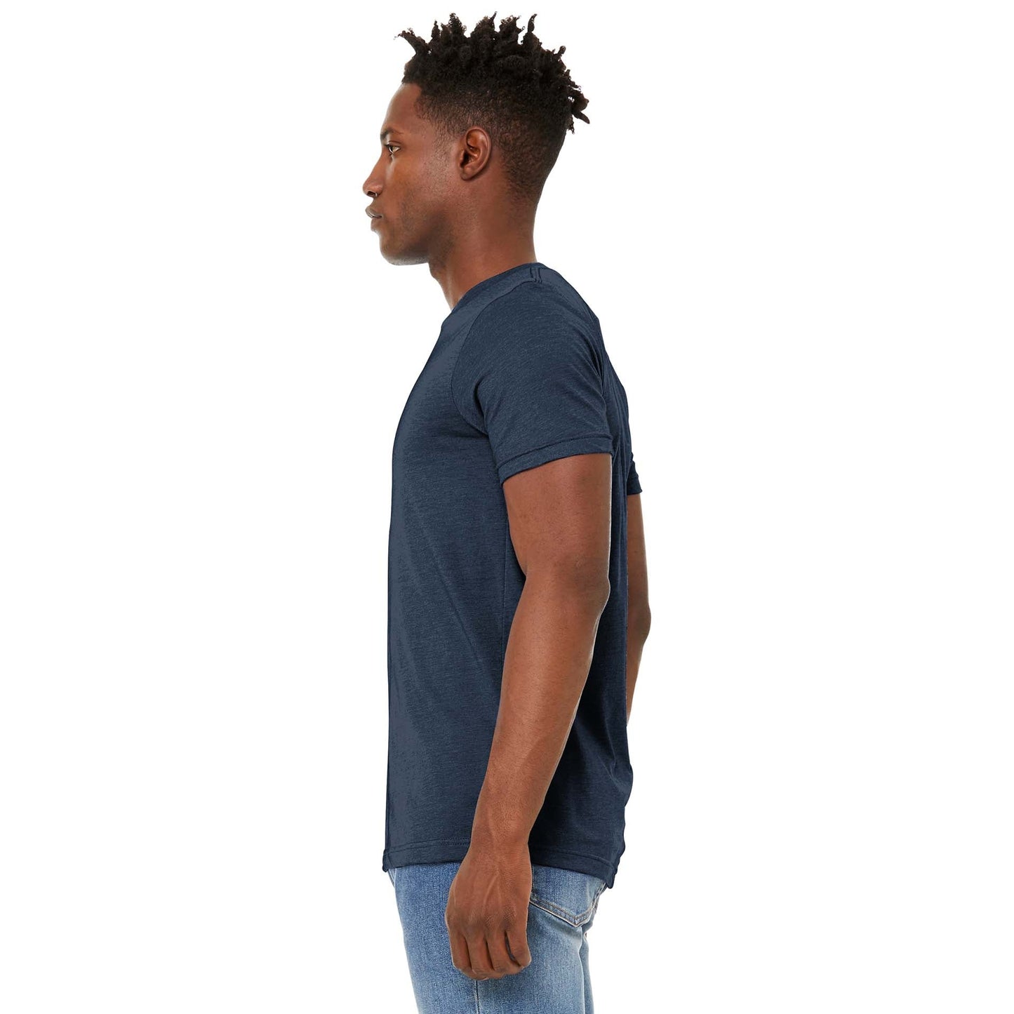 Black Heather T-Shirt - Bella + Canvas - Soft Fabric
