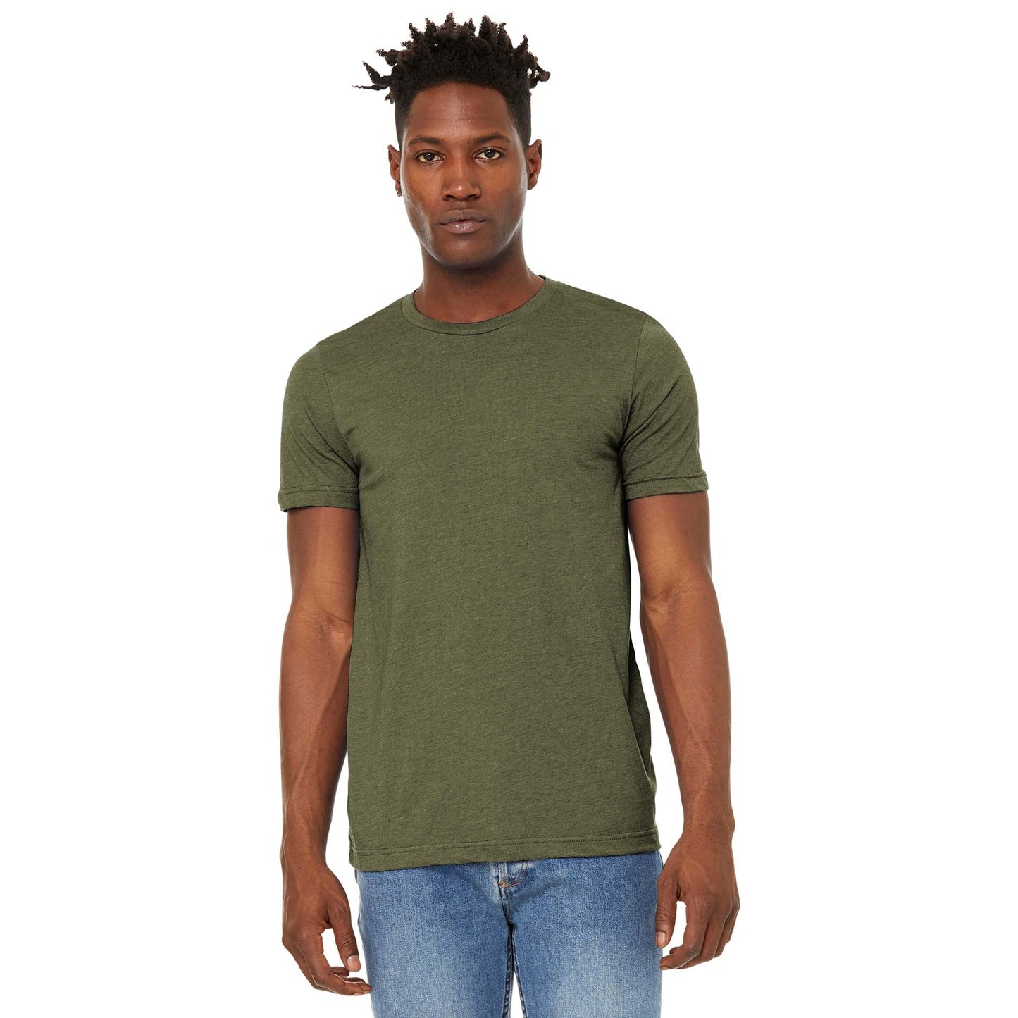 Black Heather T-Shirt - Bella + Canvas - Soft Fabric