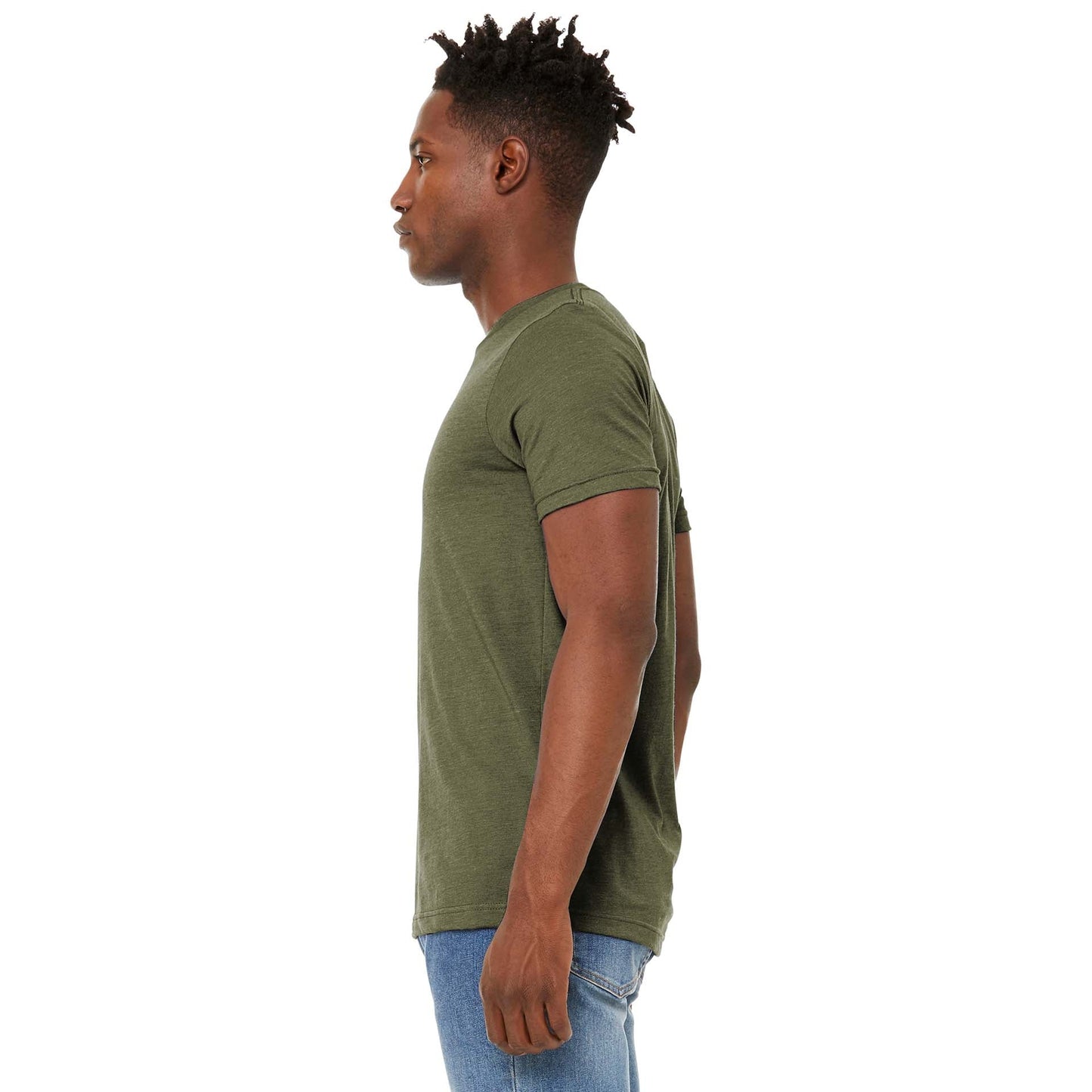 Black Heather T-Shirt - Bella + Canvas - Soft Fabric