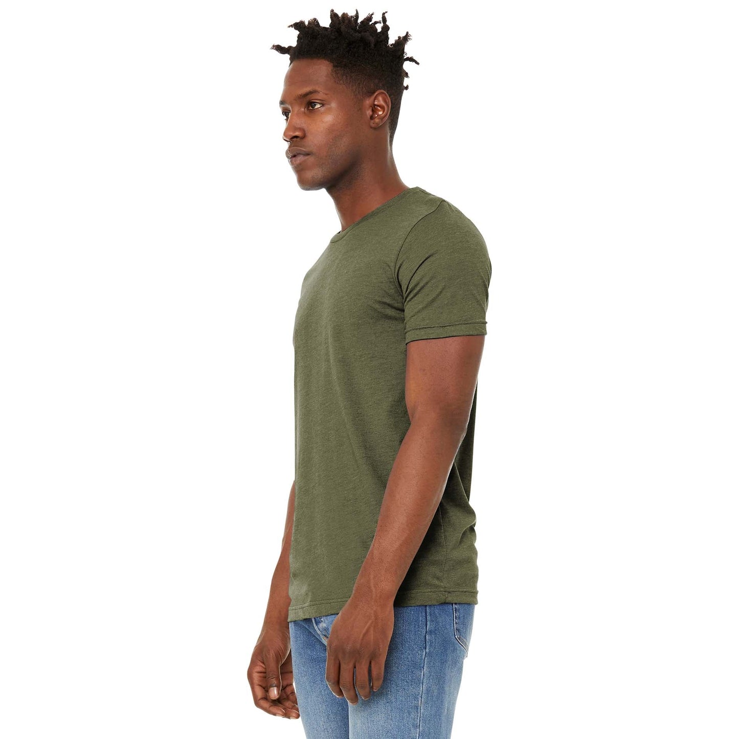Black Heather T-Shirt - Bella + Canvas - Soft Fabric