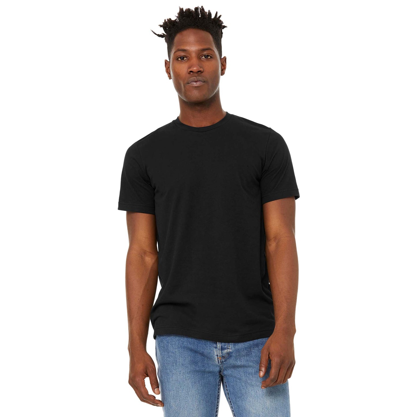 Black Heather T-Shirt - Bella + Canvas - Soft Fabric