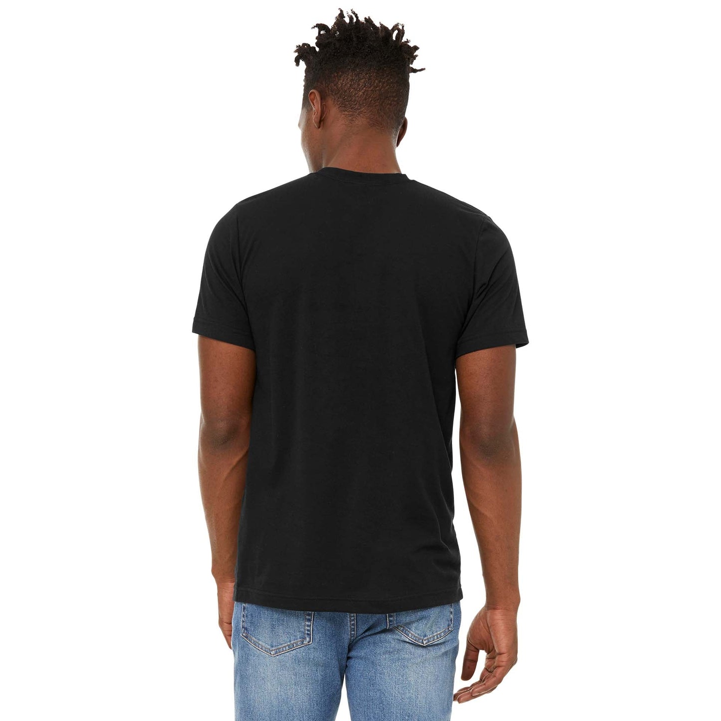 Black Heather T-Shirt - Bella + Canvas - Soft Fabric