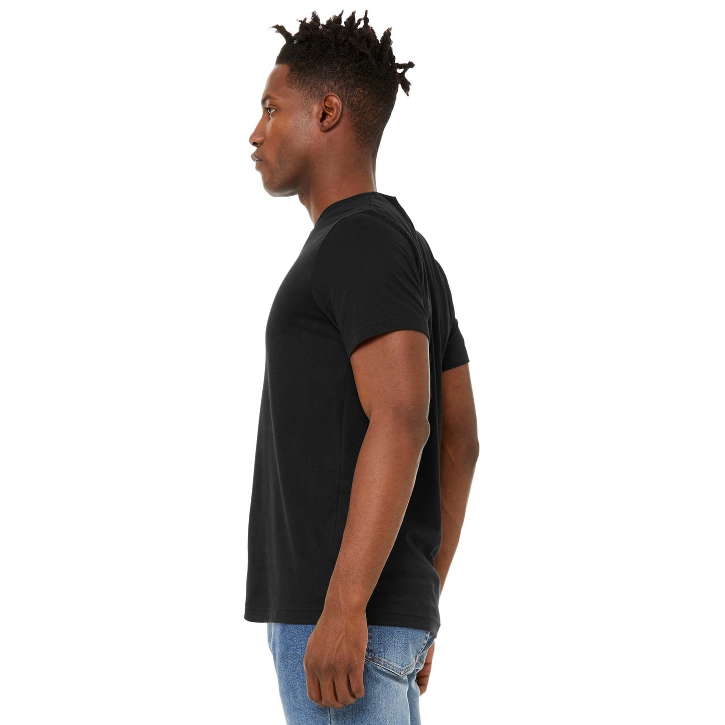 Black Heather T-Shirt - Bella + Canvas - Soft Fabric
