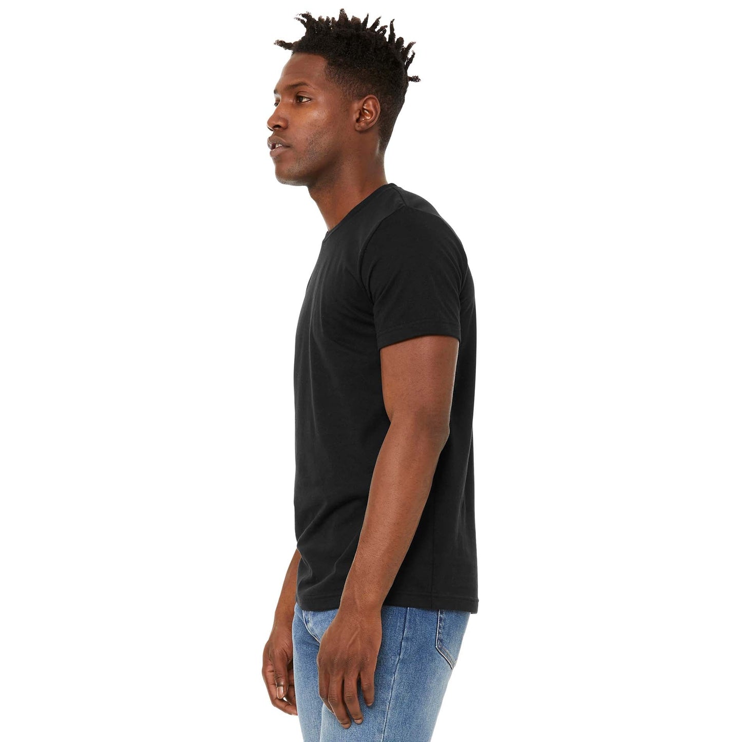 Black Heather T-Shirt - Bella + Canvas - Soft Fabric