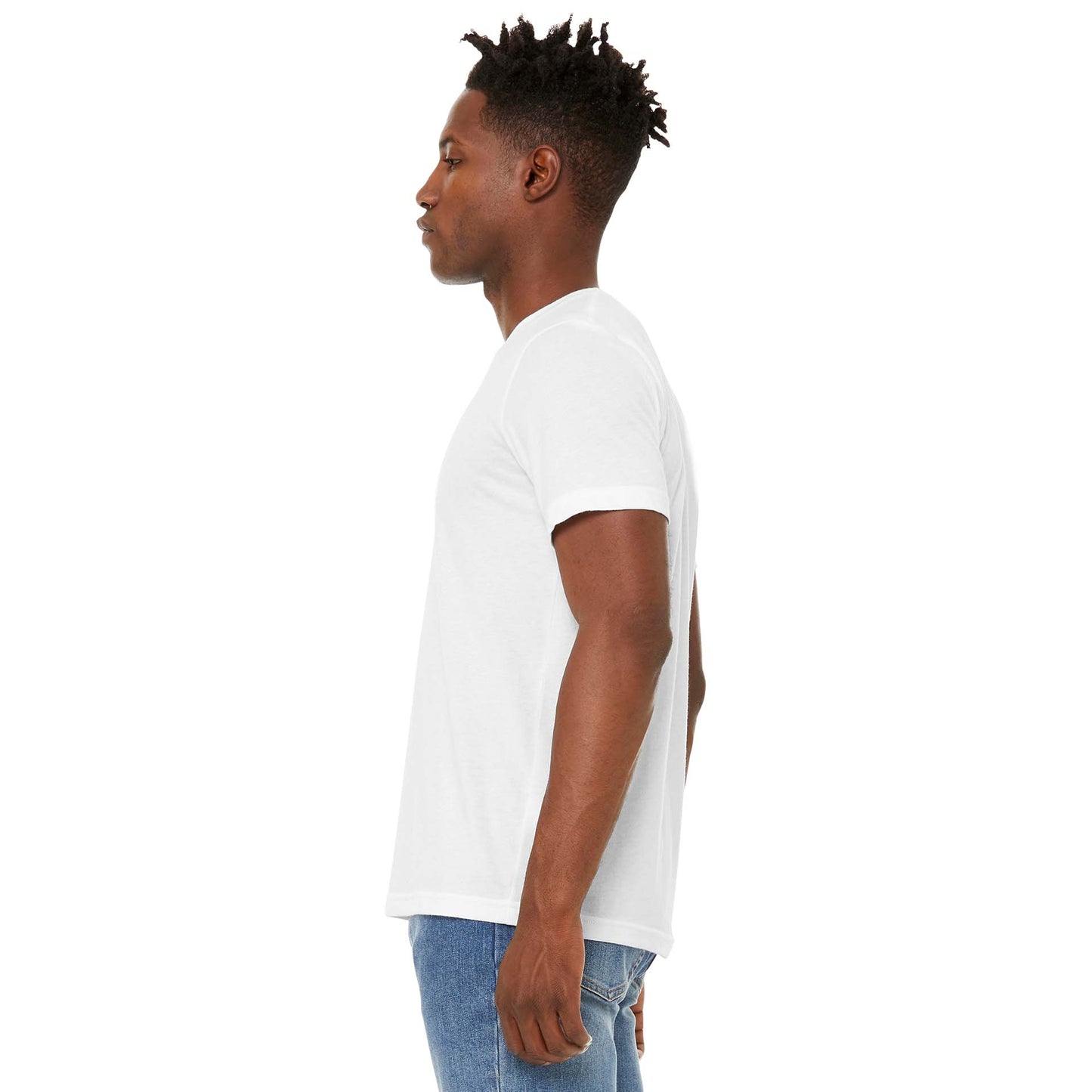 Black Heather T-Shirt - Bella + Canvas - Soft Fabric