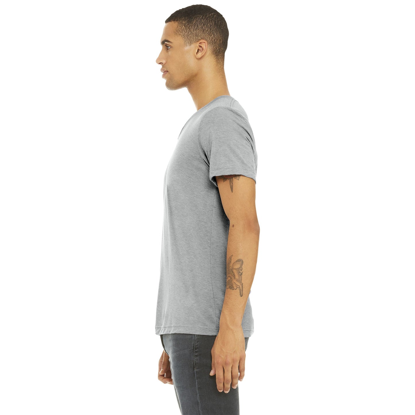 Athletic Grey Triblend T-Shirt - Bella + Canvas - Soft Fabric