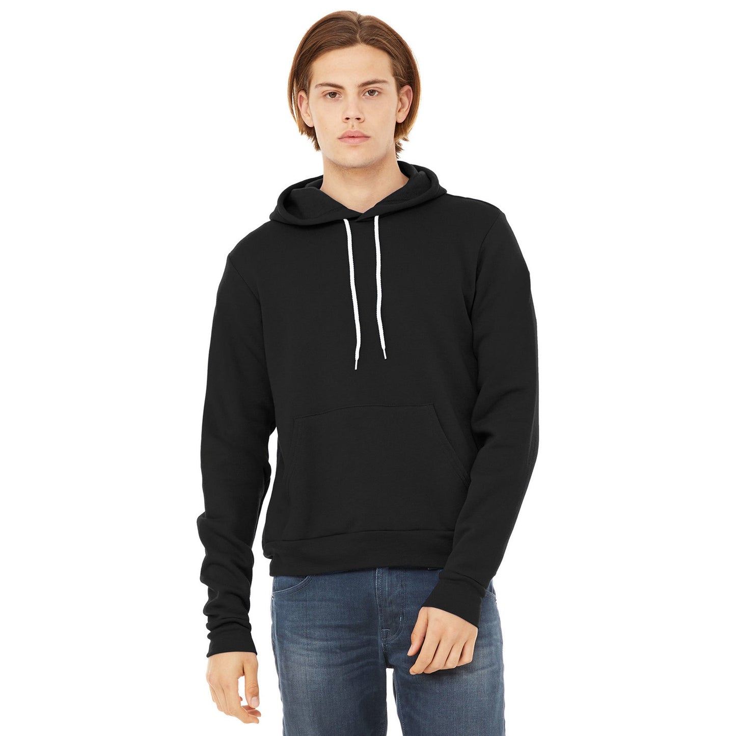 DTG Black Sweatshirts - Bella + Canvas - Cozy Fleece