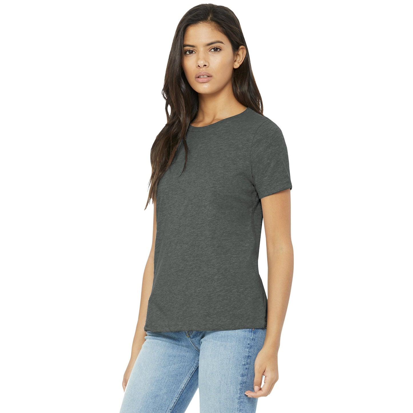 Black Heather T-Shirts - Bella + Canvas - Relaxed Fit