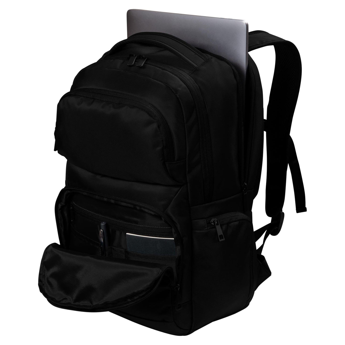 Deep Black Backpack - Port Authority - Organized Space
