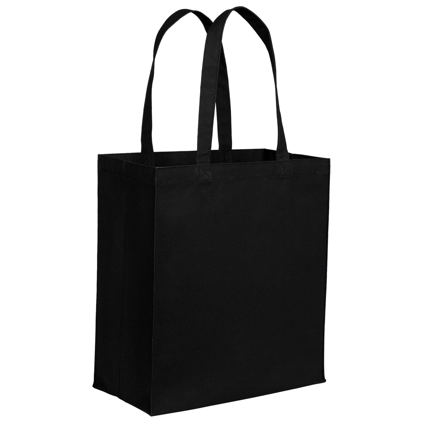 Deep Black Tote Bag - Port Authority - Sturdy Cotton Canvas