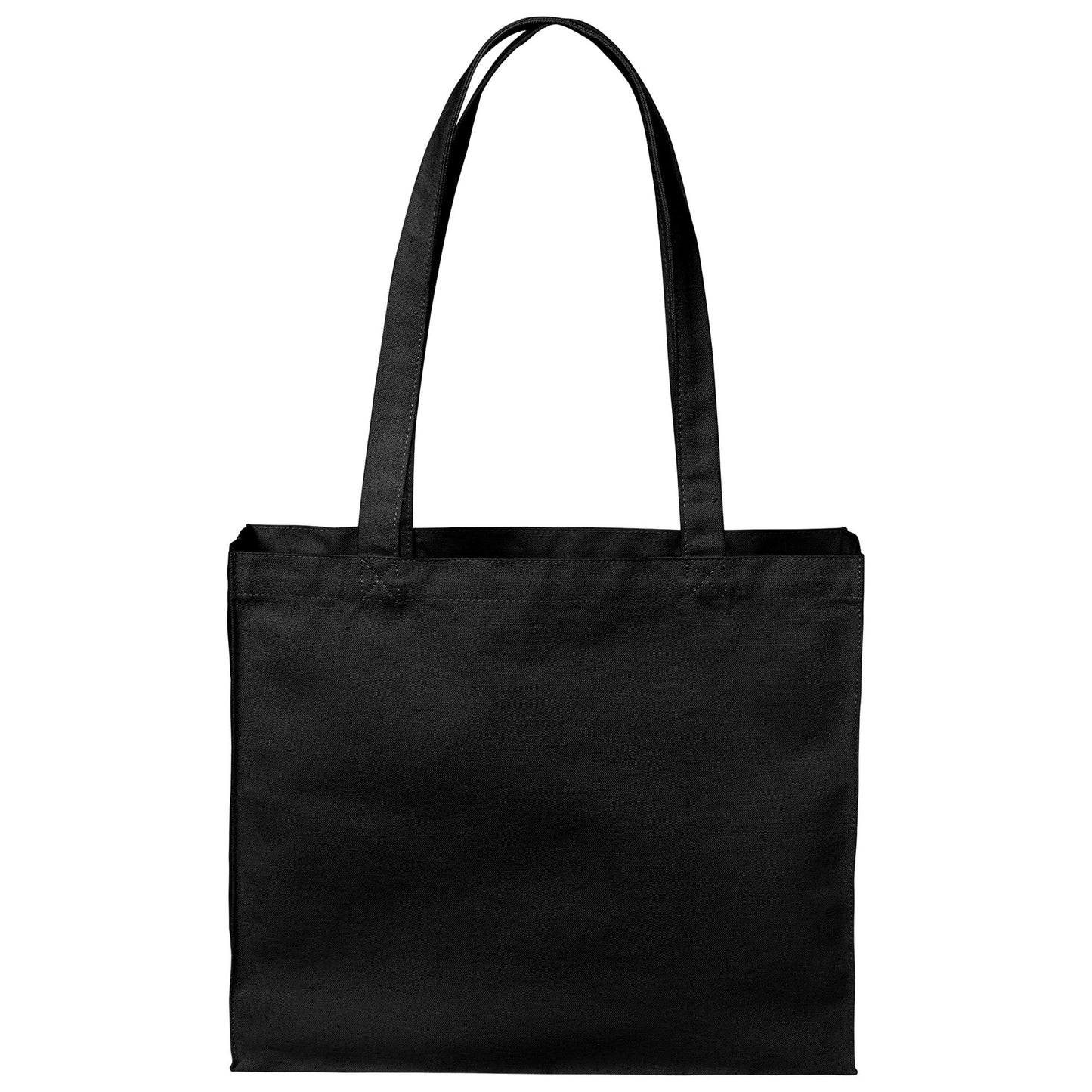 Deep Black Tote Bags - Port Authority - Sturdy Canvas