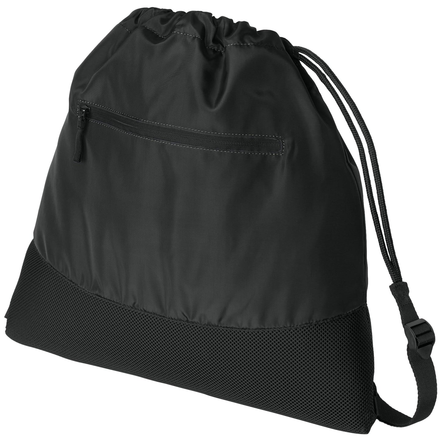 Deep Black Cinch Packs - Port Authority - Durable Mesh Design