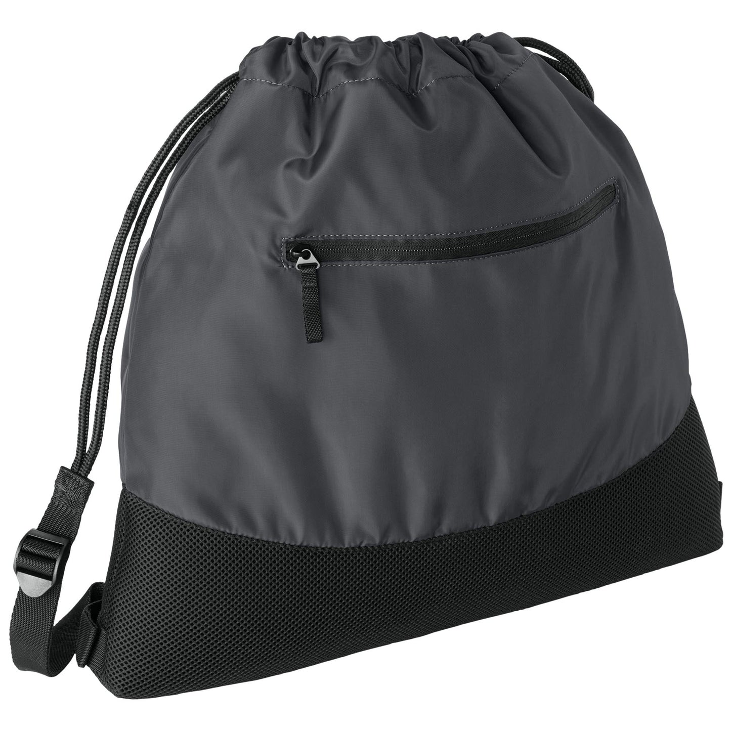 Deep Black Cinch Packs - Port Authority - Durable Mesh Design