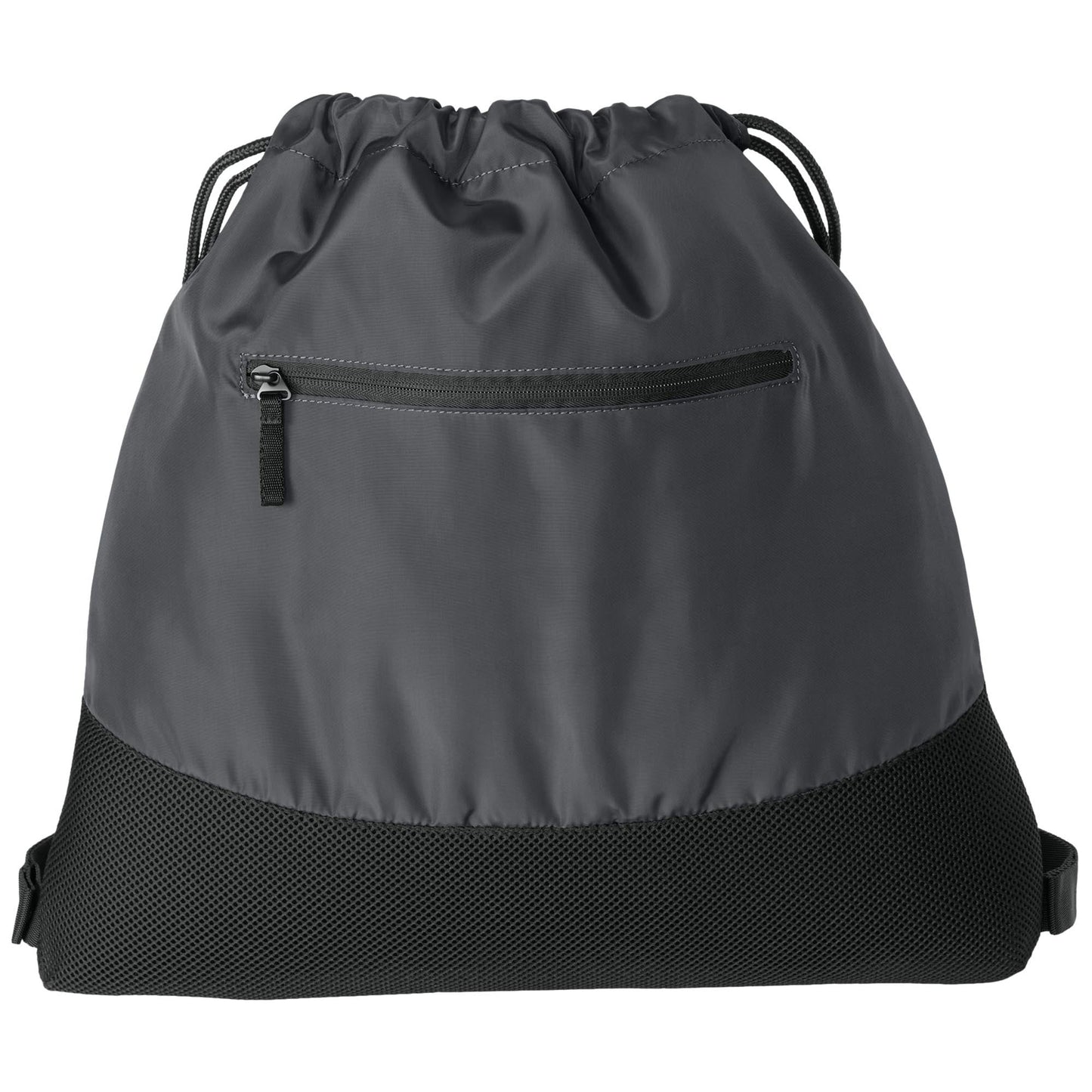 Deep Black Cinch Packs - Port Authority - Durable Mesh Design