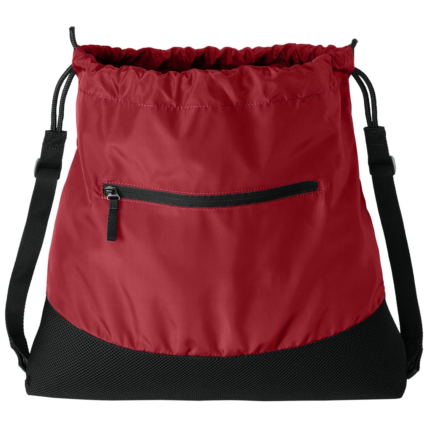 Deep Black Cinch Packs - Port Authority - Durable Mesh Design