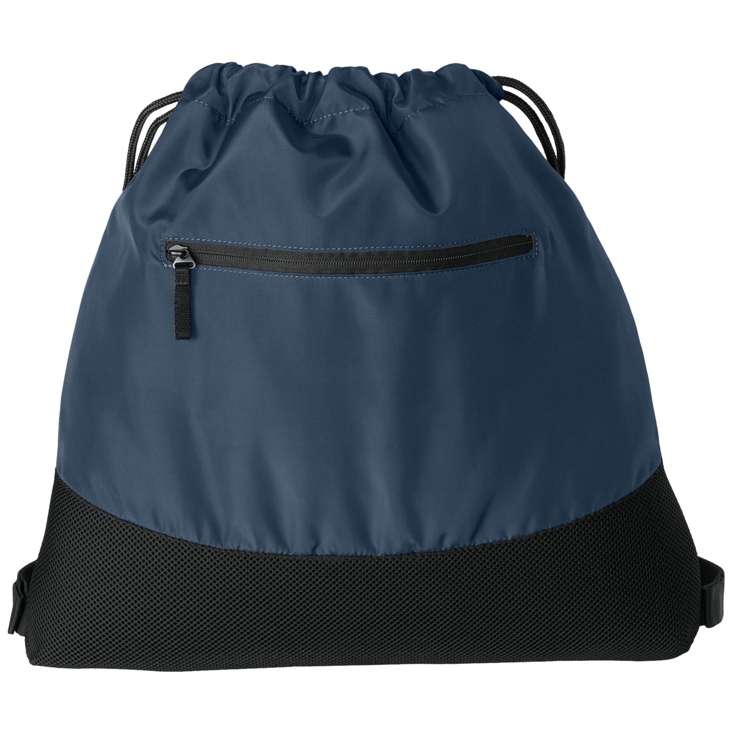Deep Black Cinch Packs - Port Authority - Durable Mesh Design