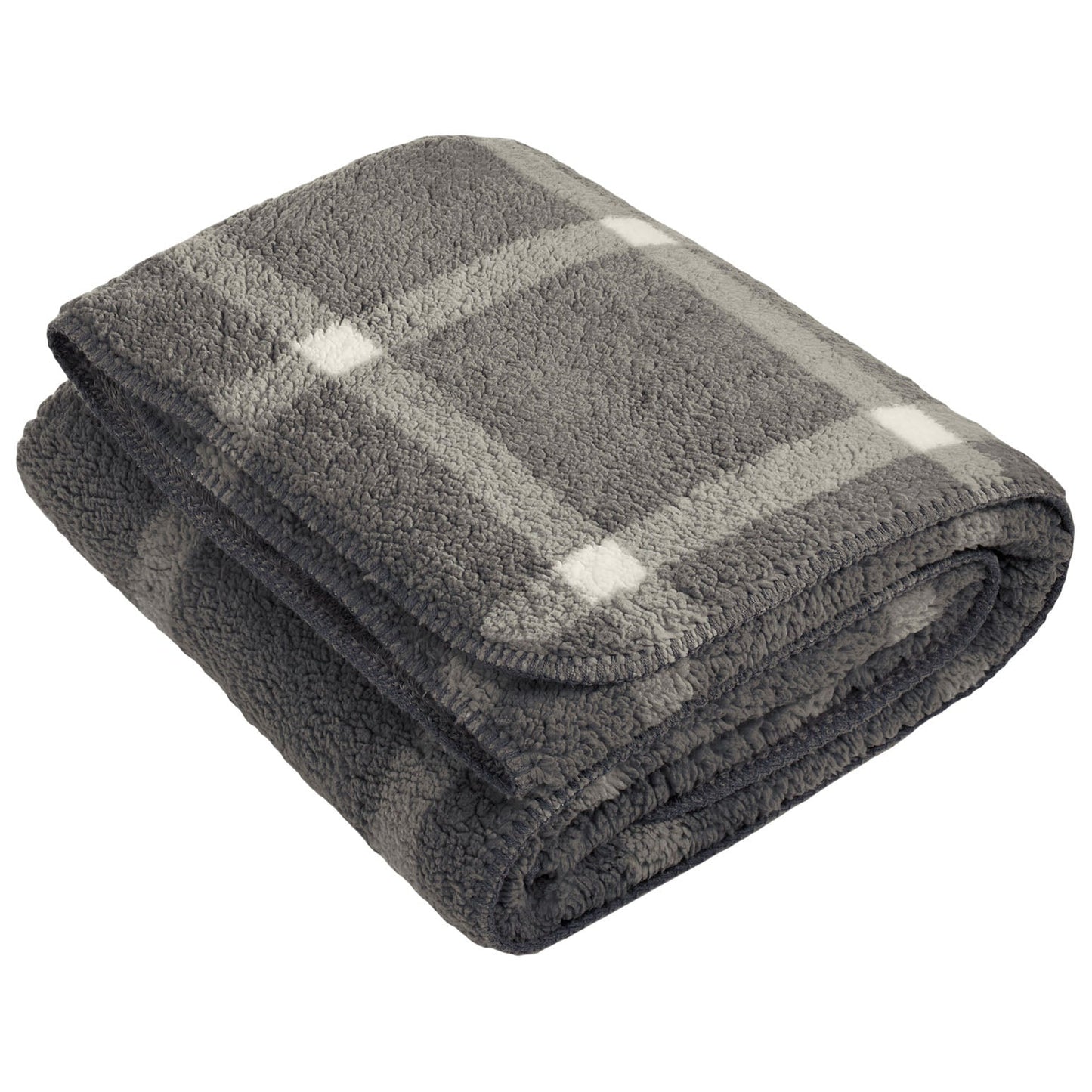 Black/Red Buffalo Plaid Blanket - Port Authority - Cozy Plush