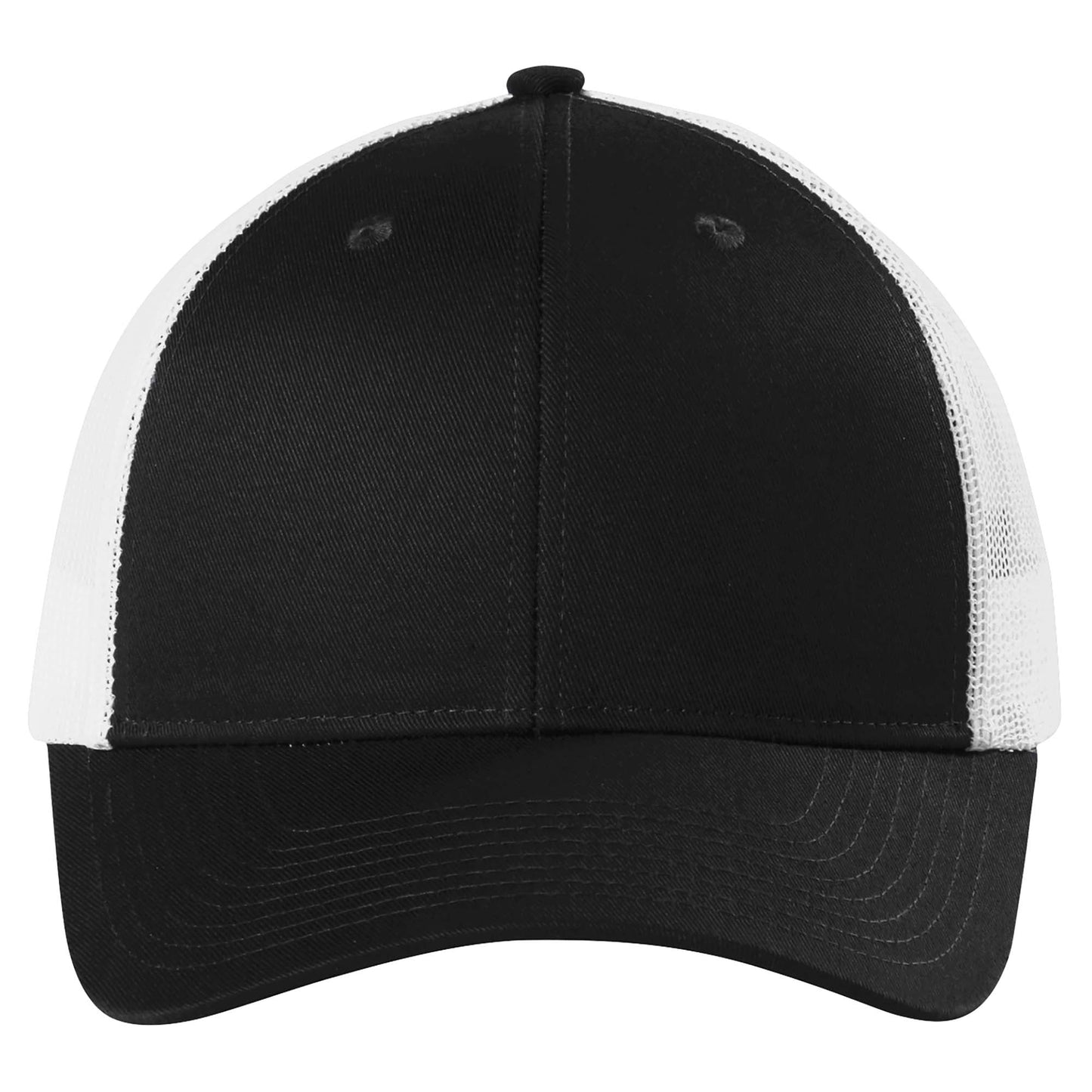 Black Ball Cap - Port Authority - Stylish Cotton Twill - Snapback