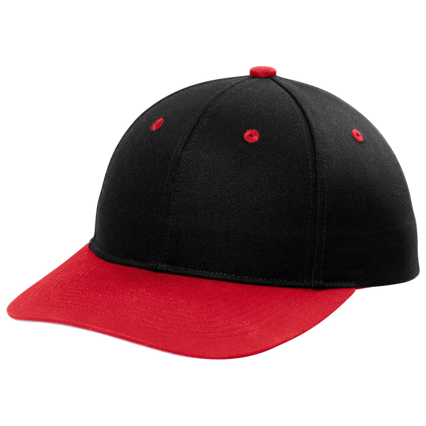 Black/True Red Ball Caps - Port Authority - Stylish Snapback