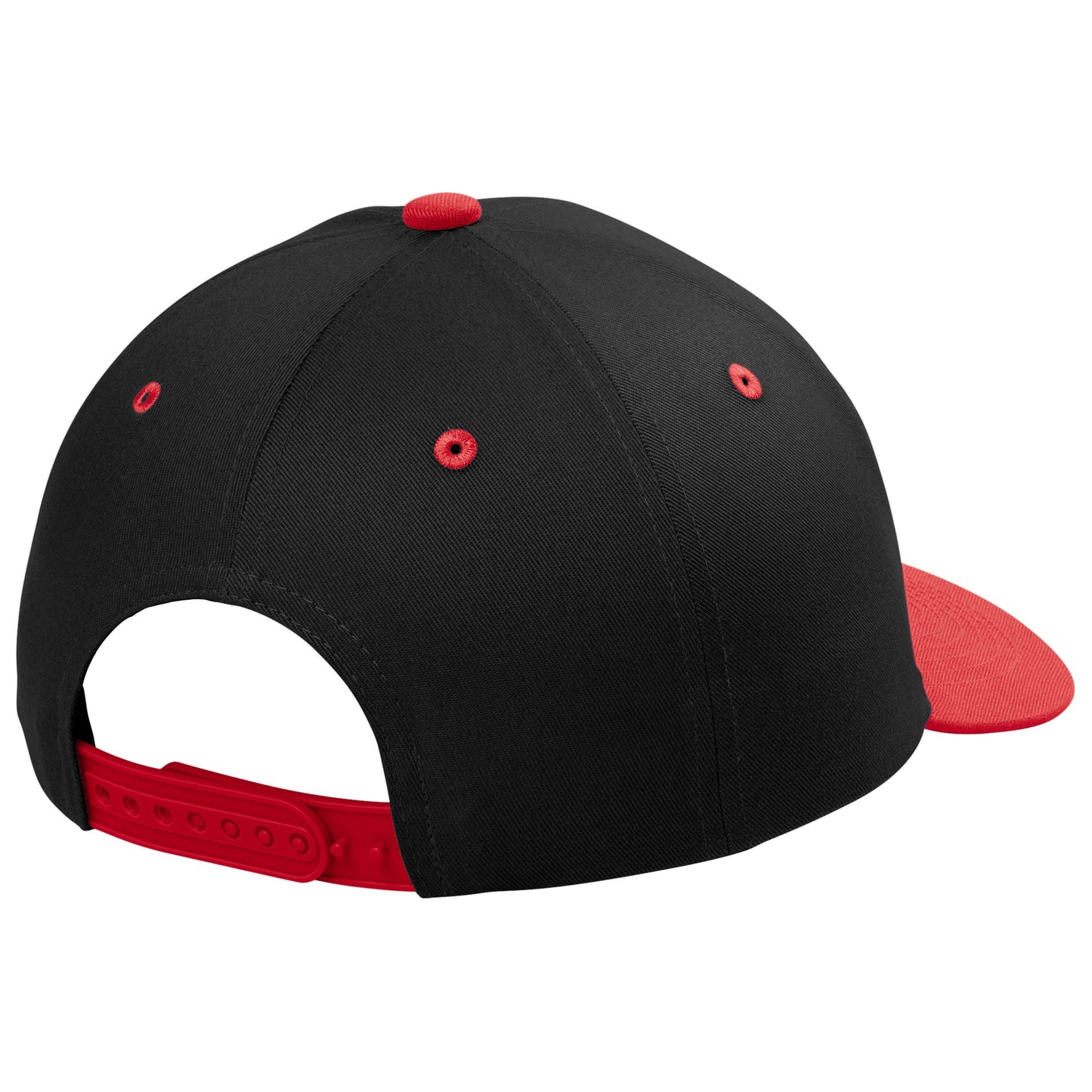 Black/True Red Ball Caps - Port Authority - Stylish Snapback