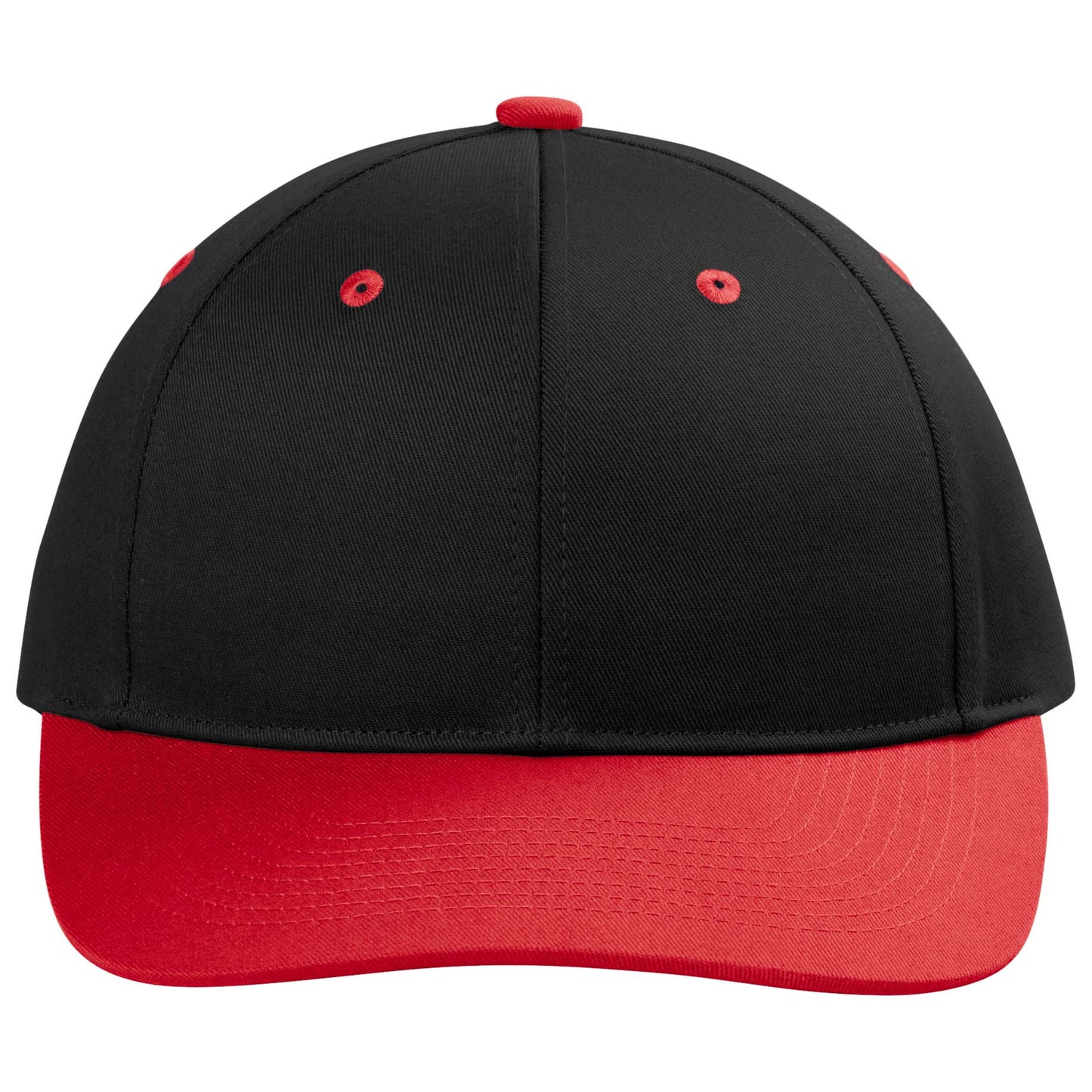 Black/True Red Ball Caps - Port Authority - Stylish Snapback