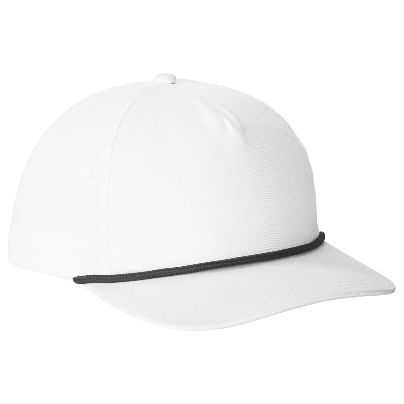 White/Athletic Gold Ball Cap - Port Authority - Stylish Snapback