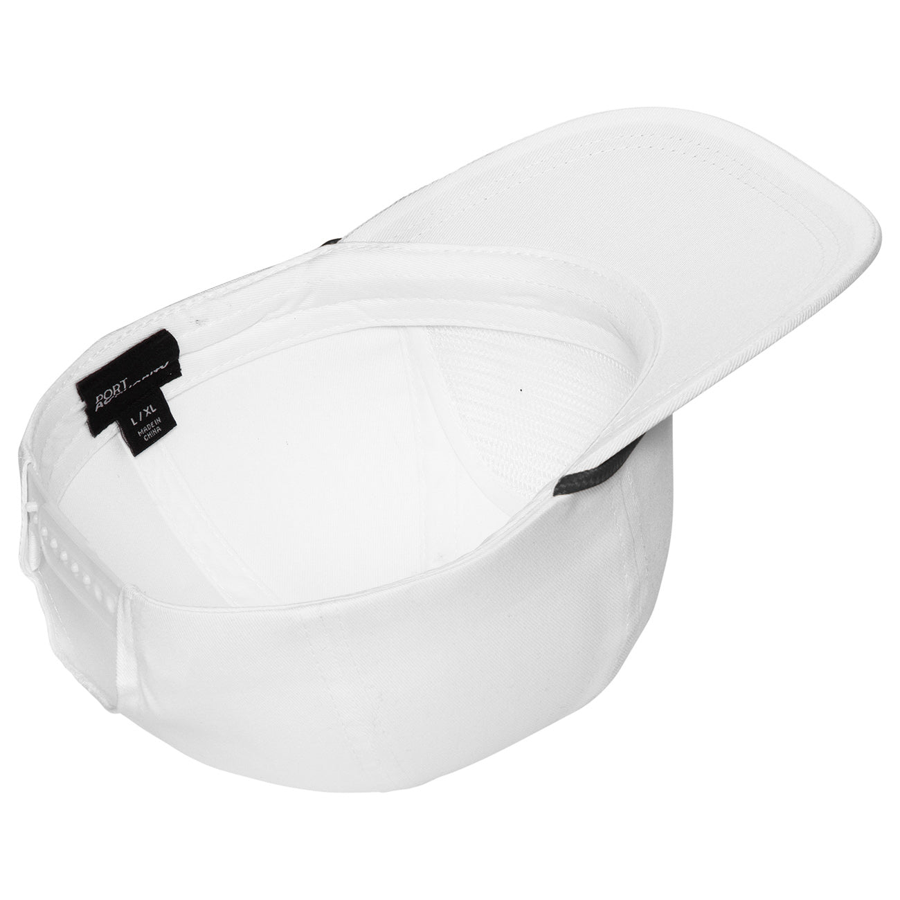 White/Athletic Gold Ball Cap - Port Authority - Stylish Snapback