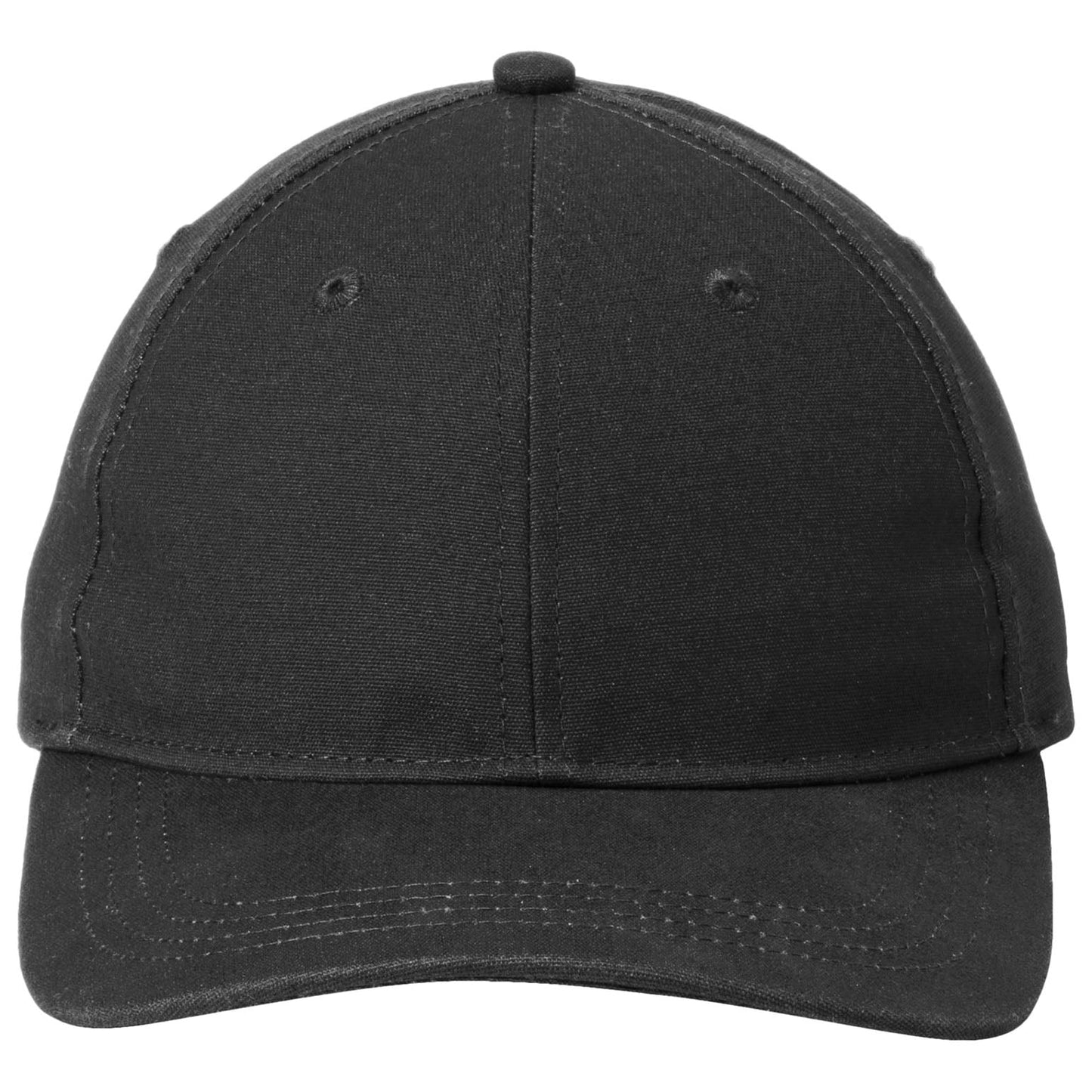 Black Ball Cap - Port Authority - Stylish Leather Strap