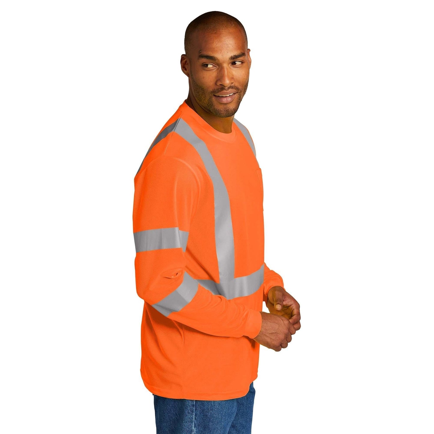 Orange Safety Shirt - Cornerstone - Reflective Design