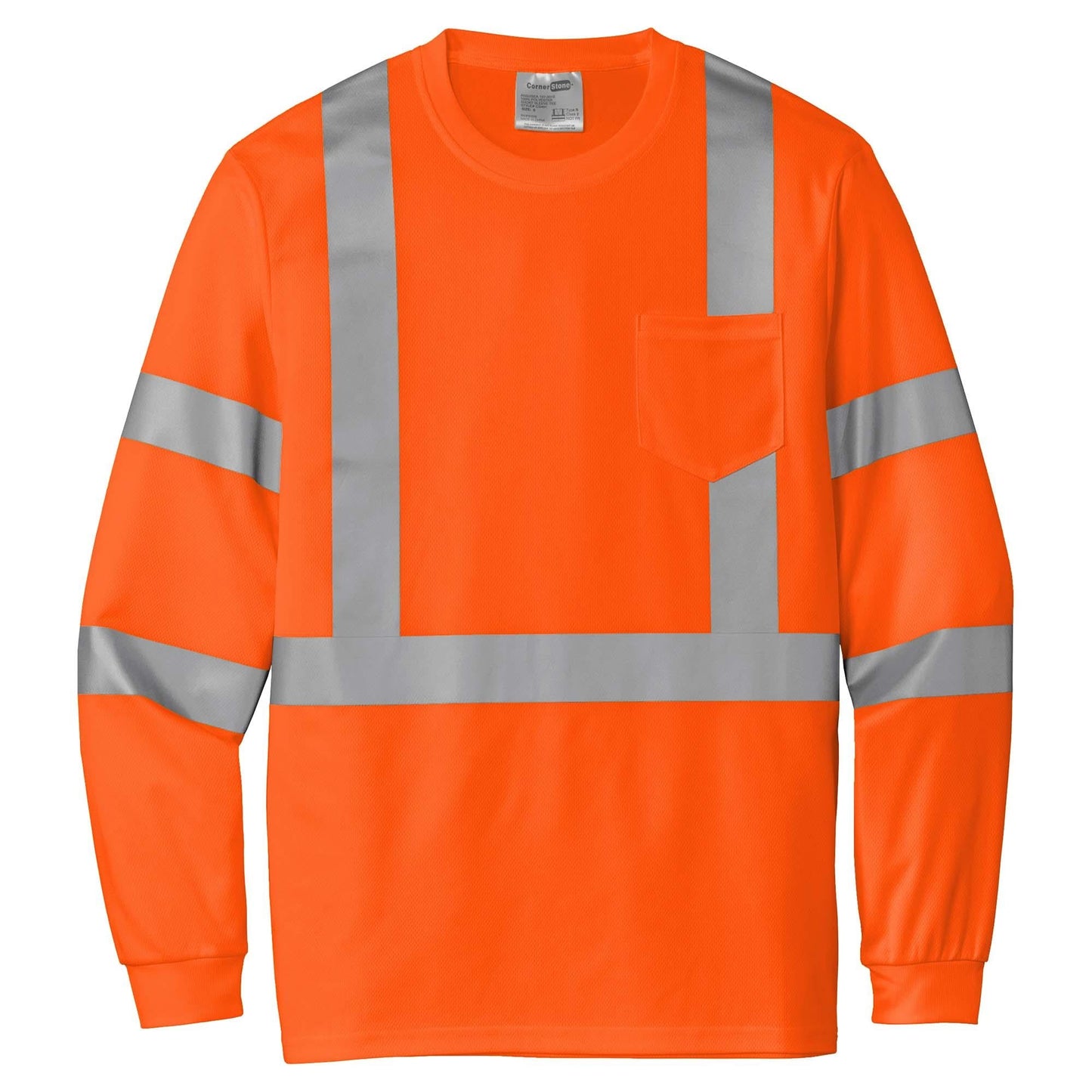 Orange Safety Shirt - Cornerstone - Reflective Design